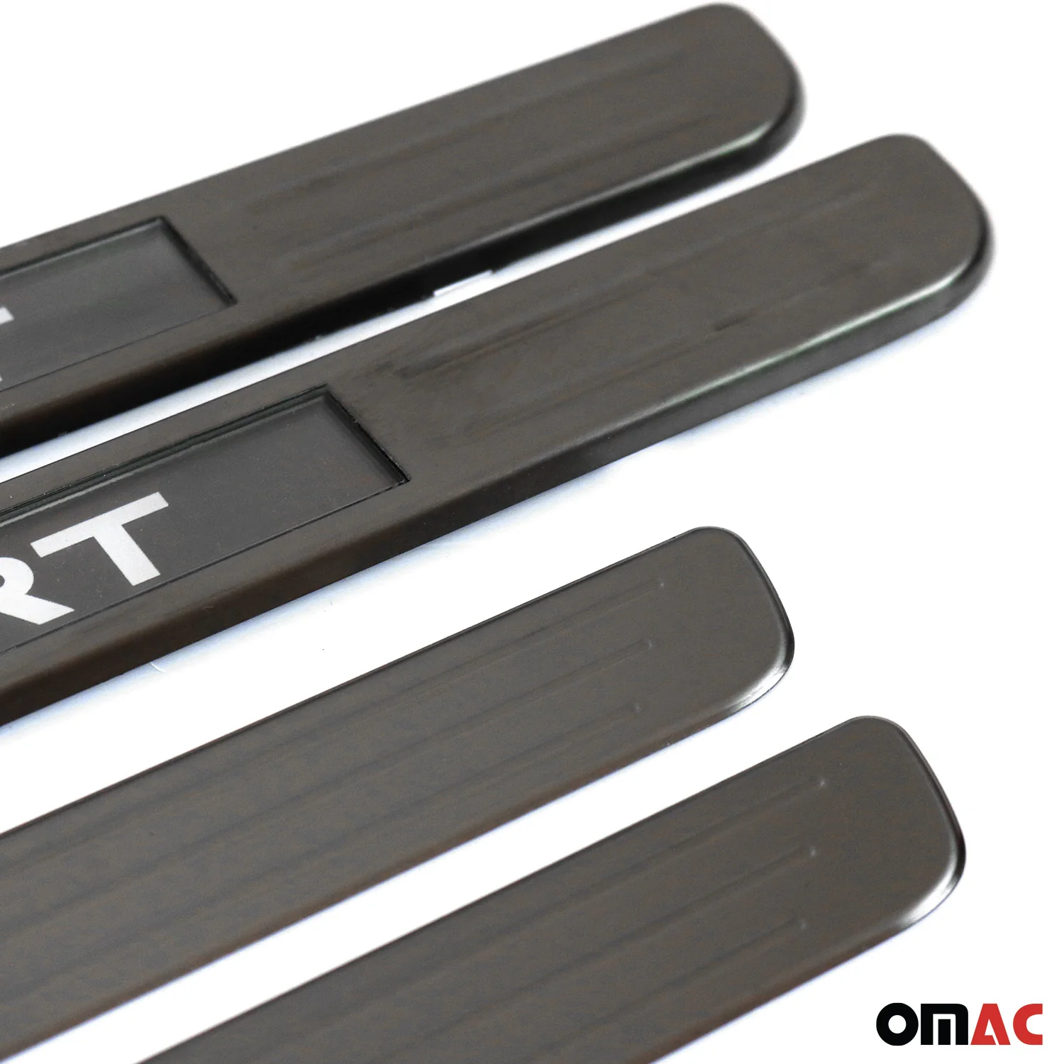 2018-2024 VW Tiguan Door Sill Scuff Plate Illuminated Brushed Stainless Steel Dark - Image 7