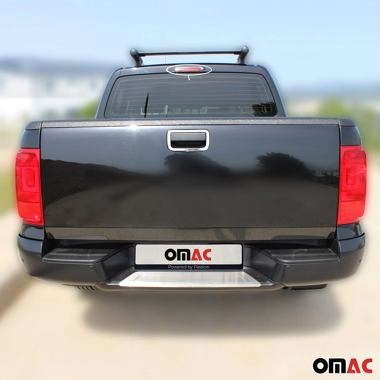 2010-2020 VW Amarok Rear Trunk Molding Trim Stainless Steel Dark 1Pc - Image 2