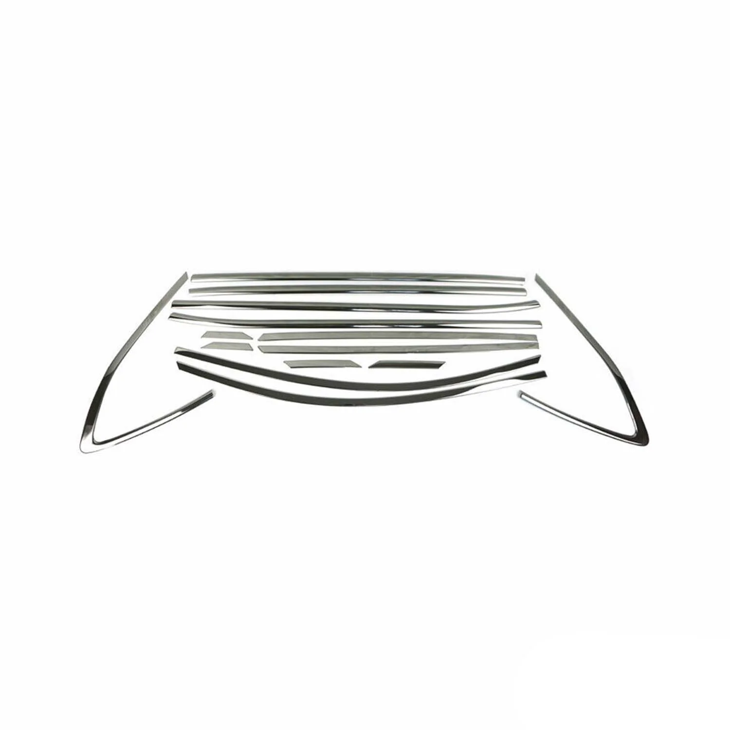 2016-2021 Hyundai Tucson Window Molding Trim Streamer Stainless Steel Dark 14 Pcs - Image 7