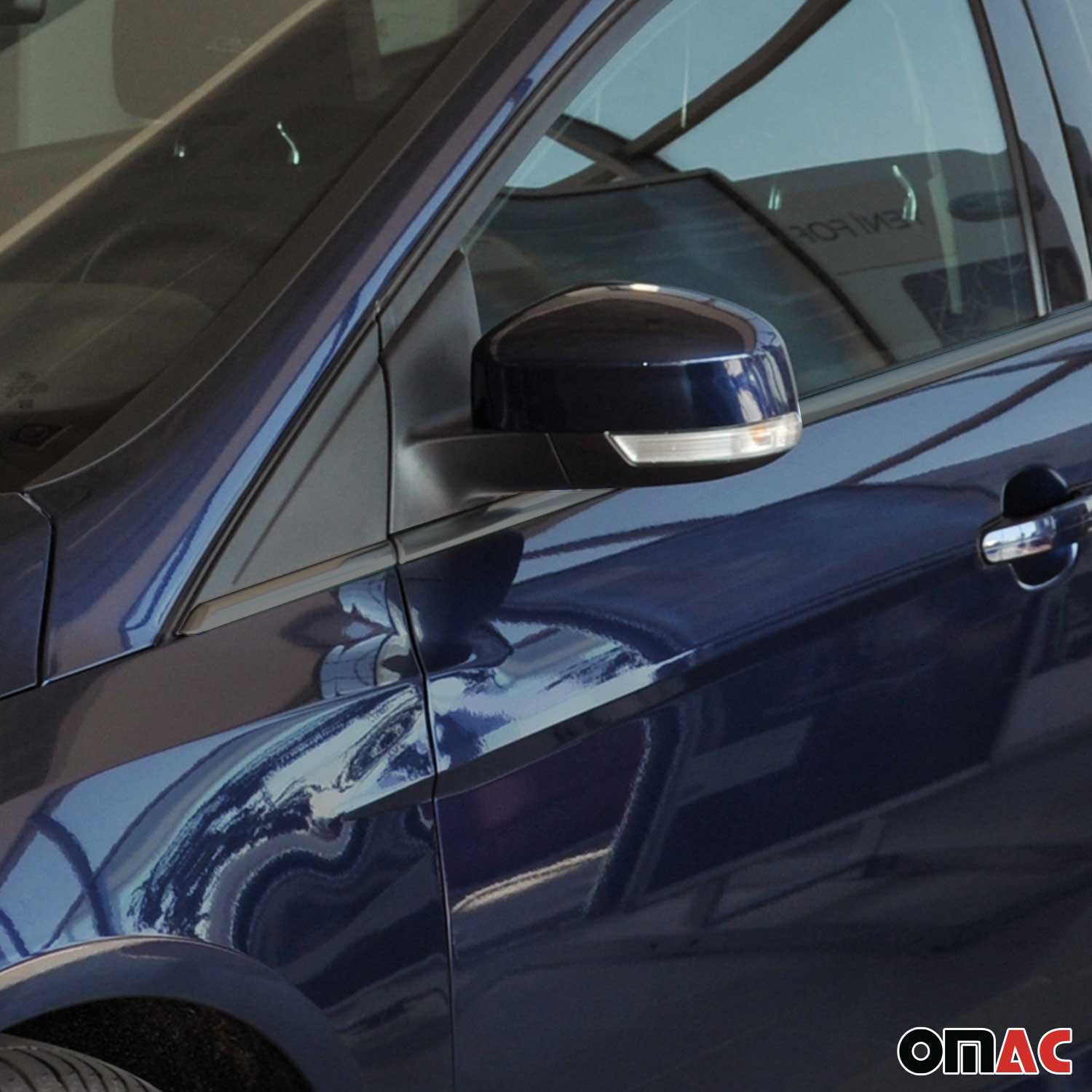 2012-2018 Ford Focus Hatchback 3.gen Window Molding Trim Streamer Stainless Steel Dark Chrome 8 Pcs - Image 3