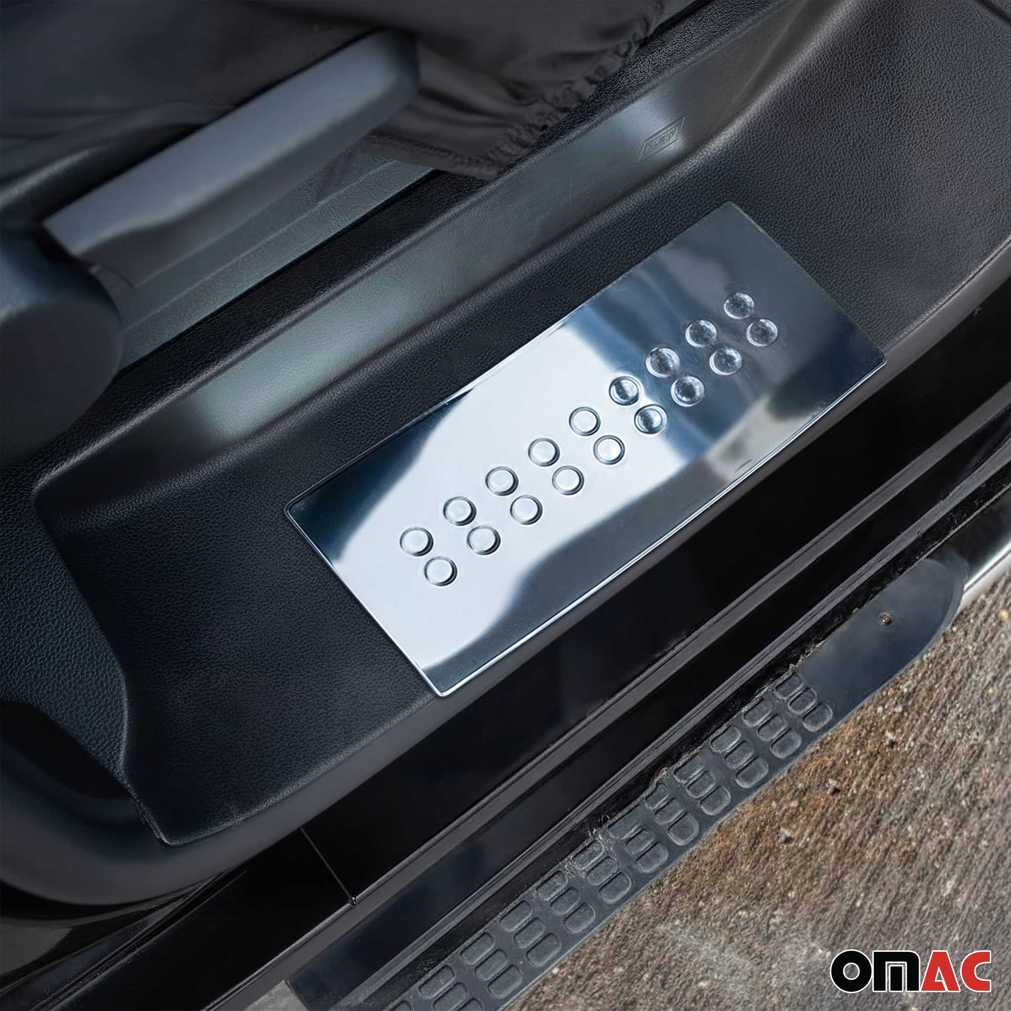 2014-2026 RAM ProMaster Door Sill Scuff Plate Scratch Protector Stainless Steel 2Pcs - Image 2