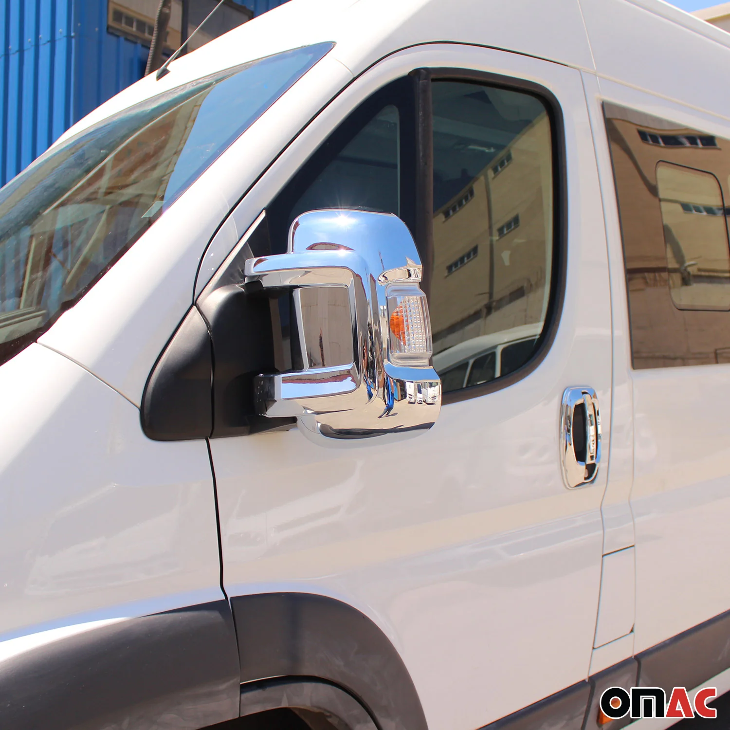 2014-2026 RAM ProMaster Side Mirror Cover Caps Chrome Silver 2 Pcs - Image 3