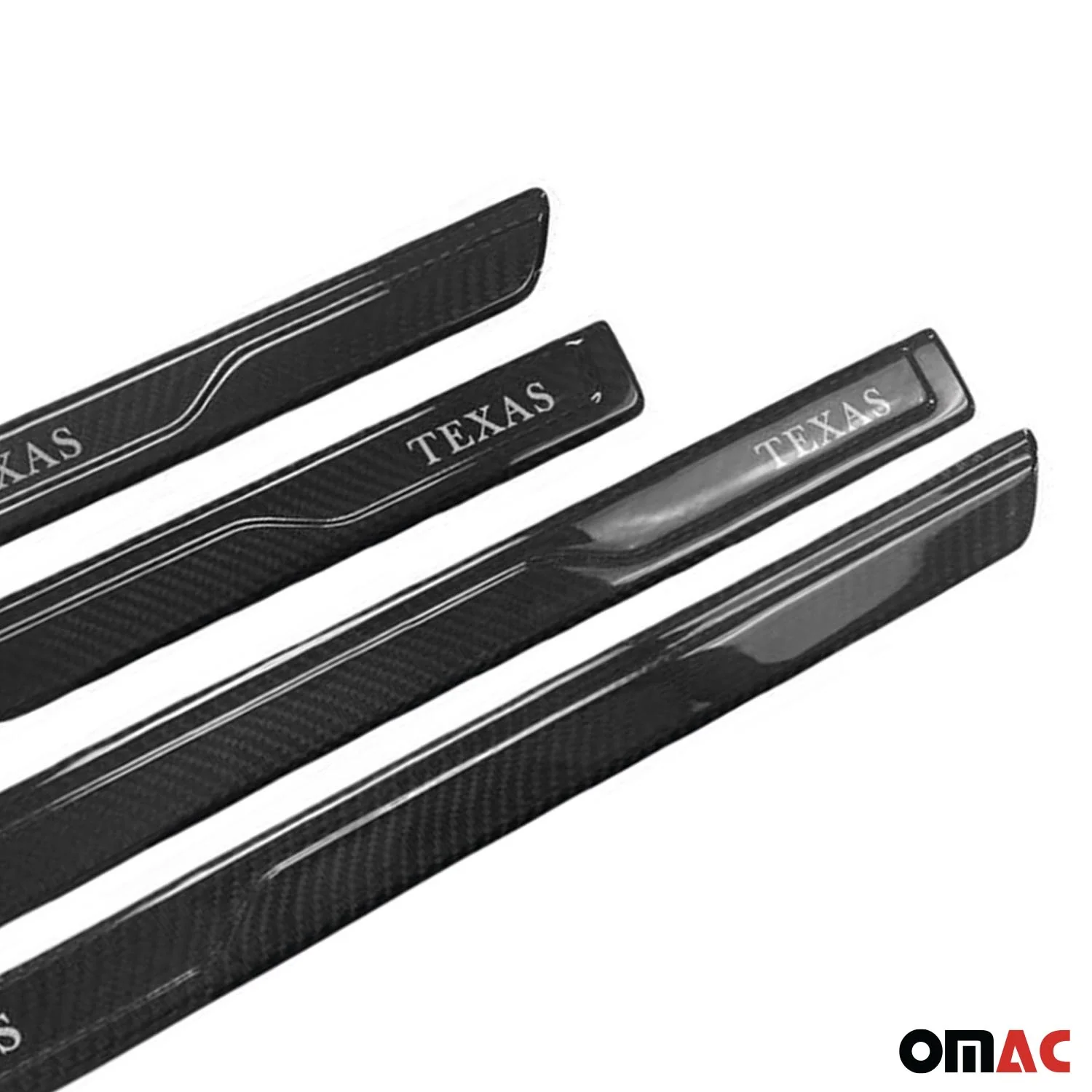 Infiniti Door Sill Scuff Plate Scratch Protector Carbon Fiber Black 4 Pcs - Image 6