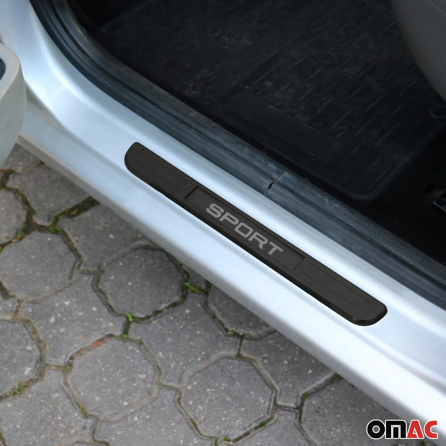 Jeep Door Sill Scuff Plate Illuminated Brushed Stainless Steel Brushed Dark 4Pcs - Image 2