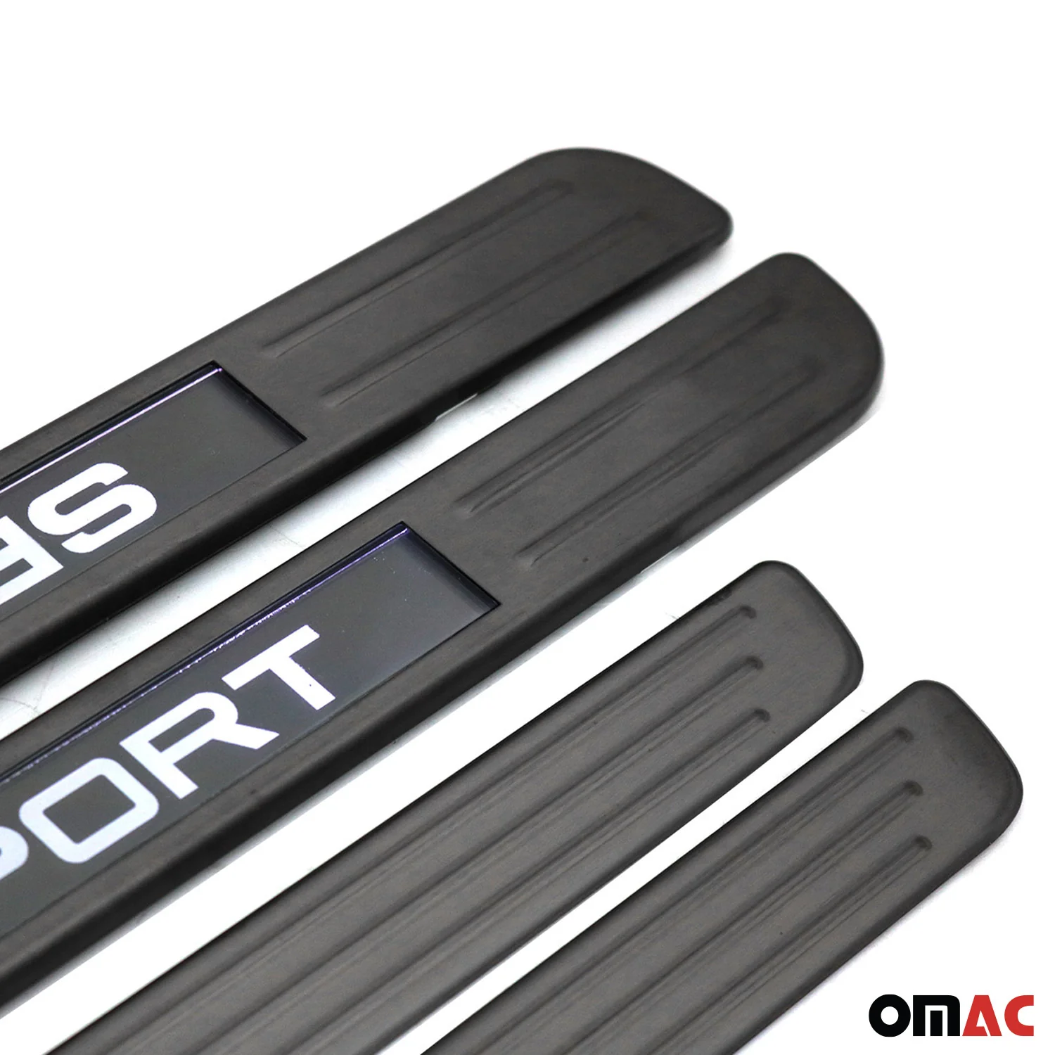 Toyota Door Sill Scuff Plate Illuminated Brushed Stainless Steel Brushed Dark 4Pcs - Image 7