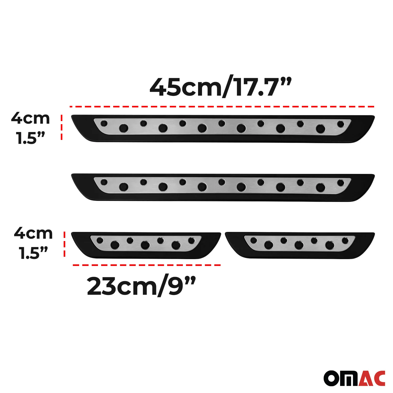 Infiniti QX30 QX50 QX60 Door Sill Scuff Plate Scratch Protector Stainless Steel Silver 4 Pcs - Image 3