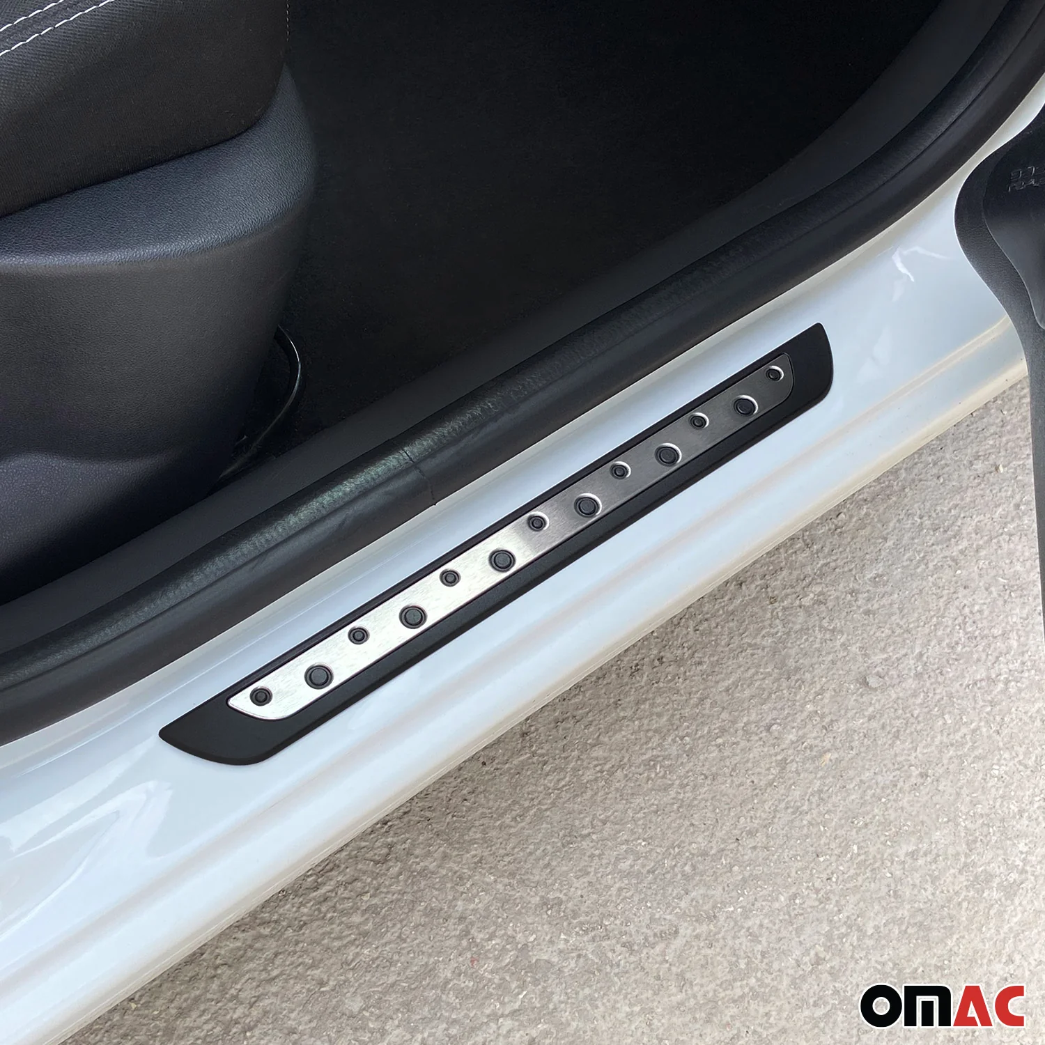 Ford F Super Duty Door Sill Scuff Plate Scratch Protector Stainless Steel Silver 4 Pcs - Image 2