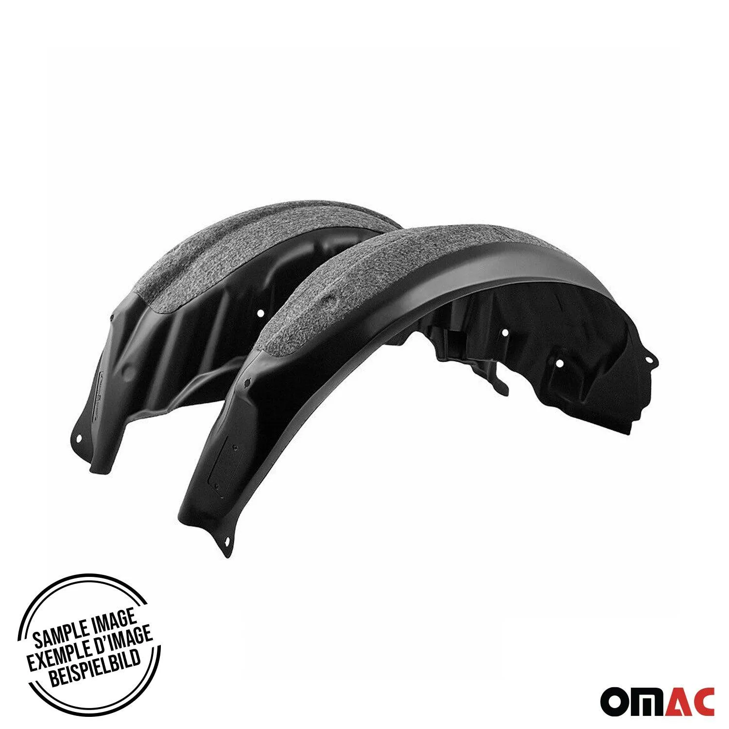 2021-2026 Kia Seltos Front Set Wheel Arch Liner Splash Fender Guard Black 2Pcs - Image 2