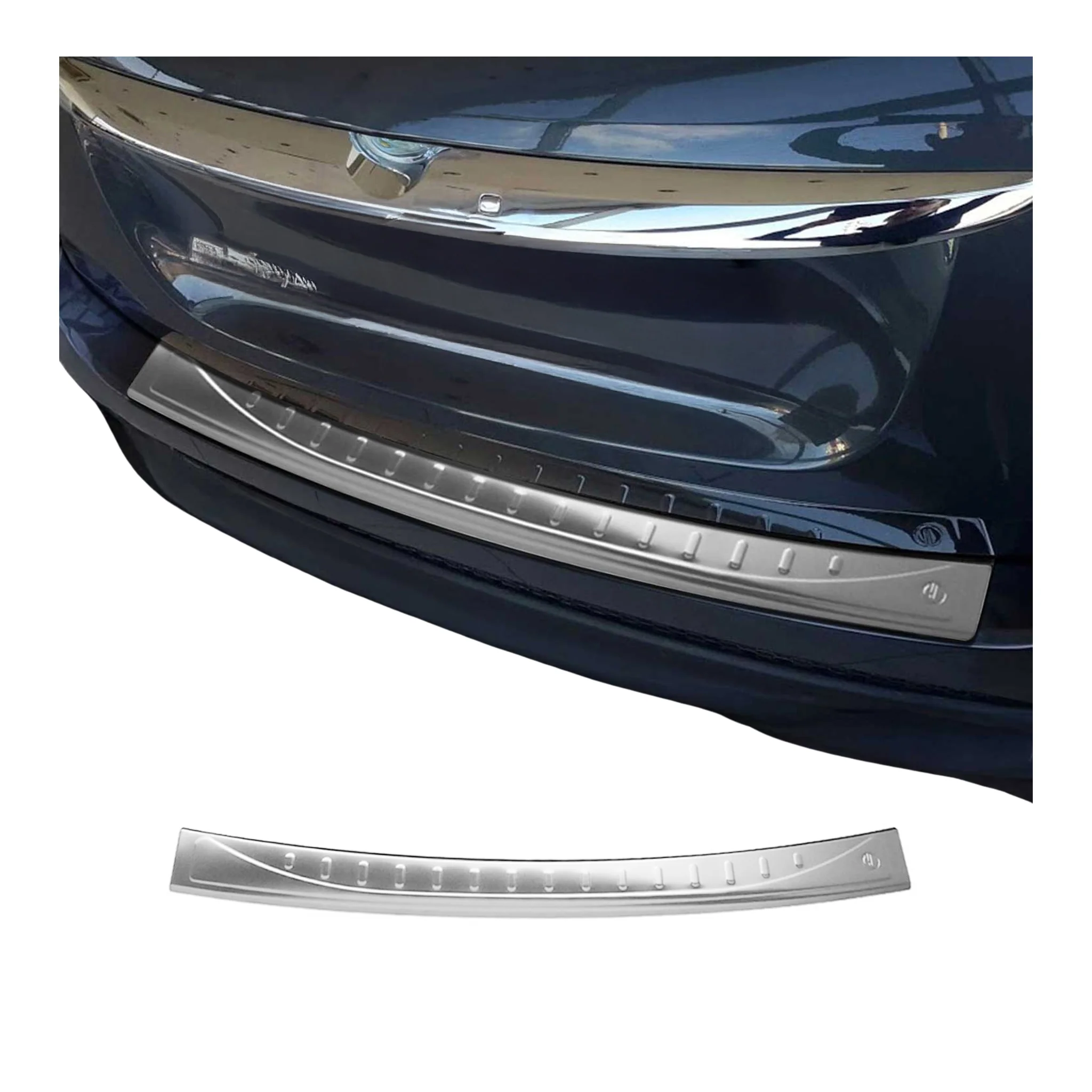 2016-2023 Fiat 500X Rear Bumper Guard Stainless Steel Brushed