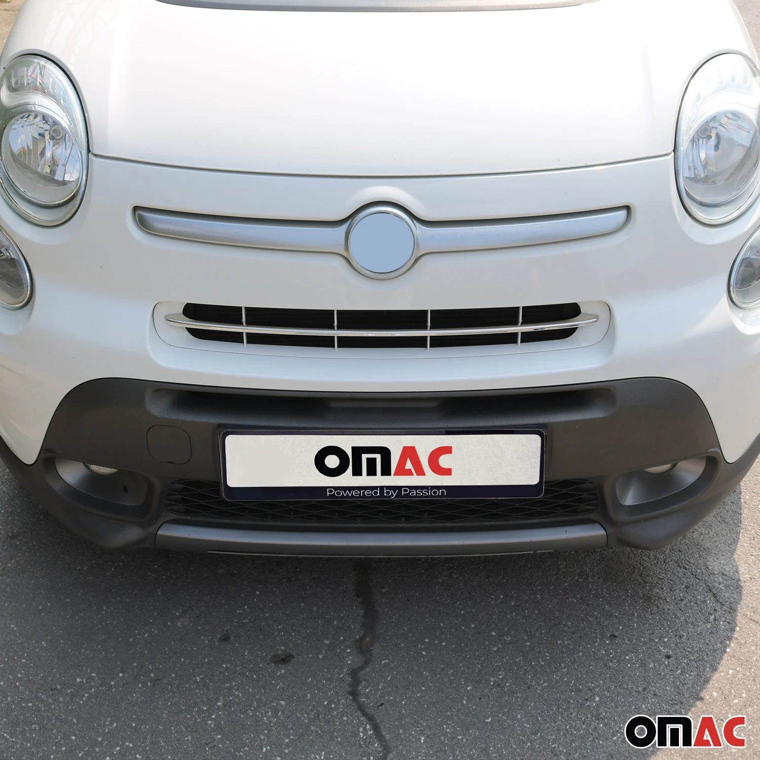 2016-2018 Fiat 500X Front Bumper Trim Molding Stainless Steel Silver 1 Pc - Image 2