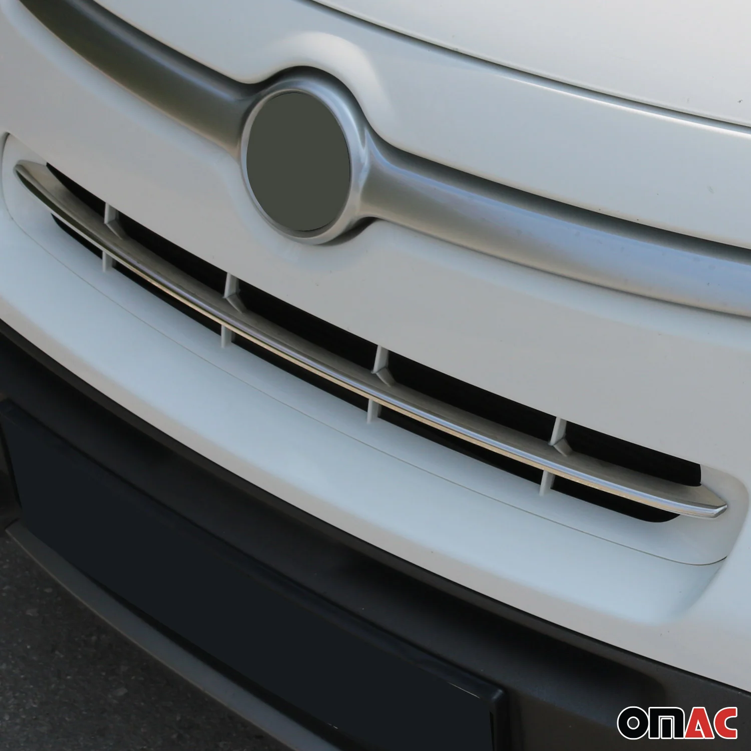 2016-2018 Fiat 500X Front Bumper Trim Molding Stainless Steel Silver 1 Pc - Image 3