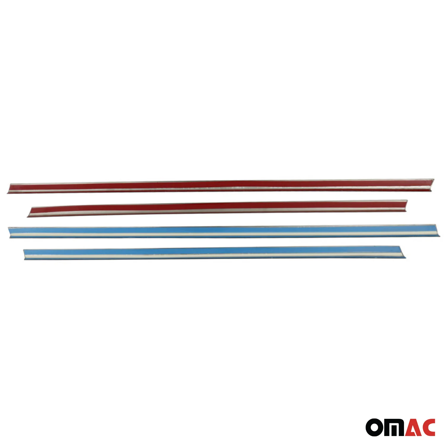 2016-2023 Fiat 500X Window Molding Trim Streamer Stainless Steel Silver 4Pcs - Image 5