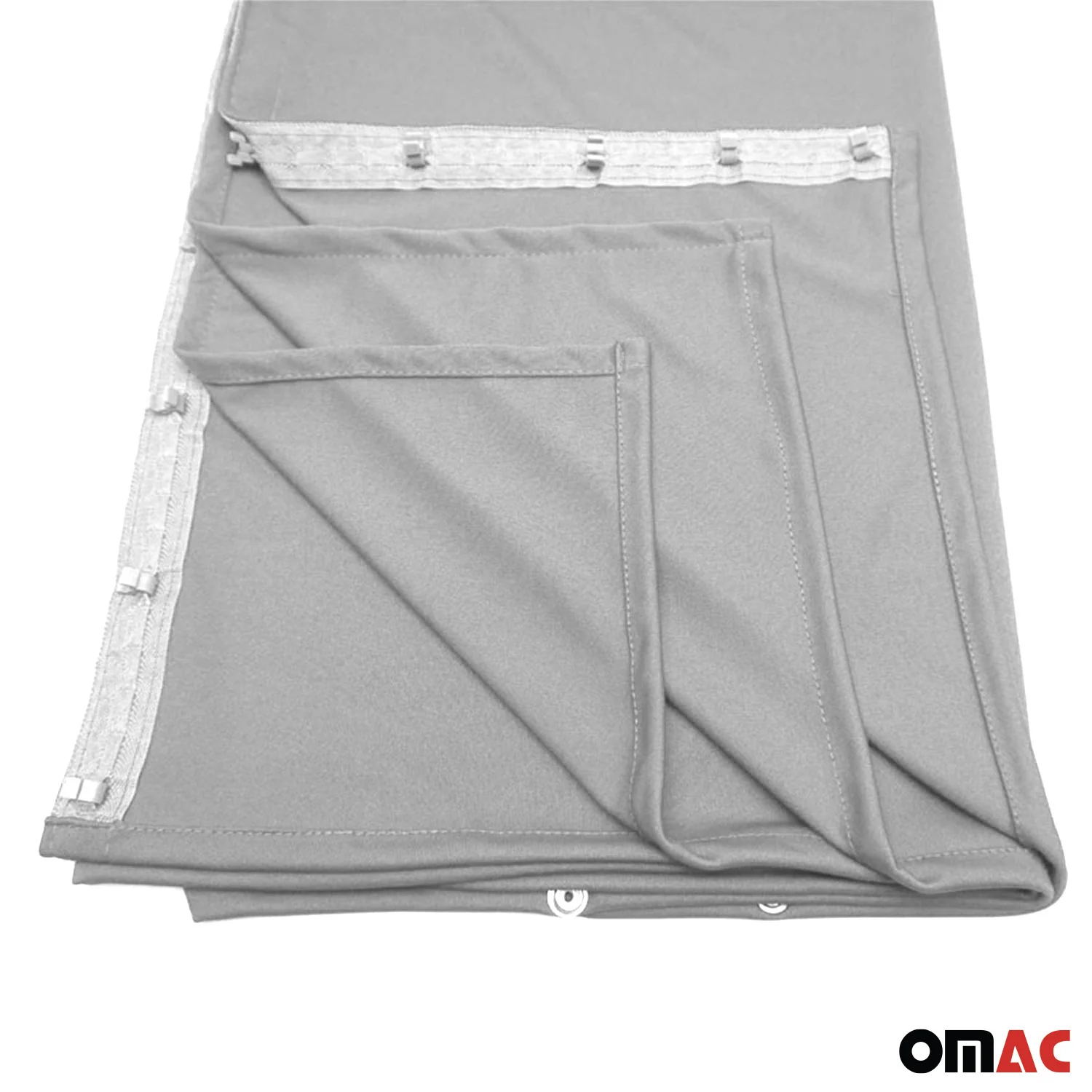 Chevrolet Express Cabin Divider Curtains Privacy Curtains Gray 2 Curtains - Image 8