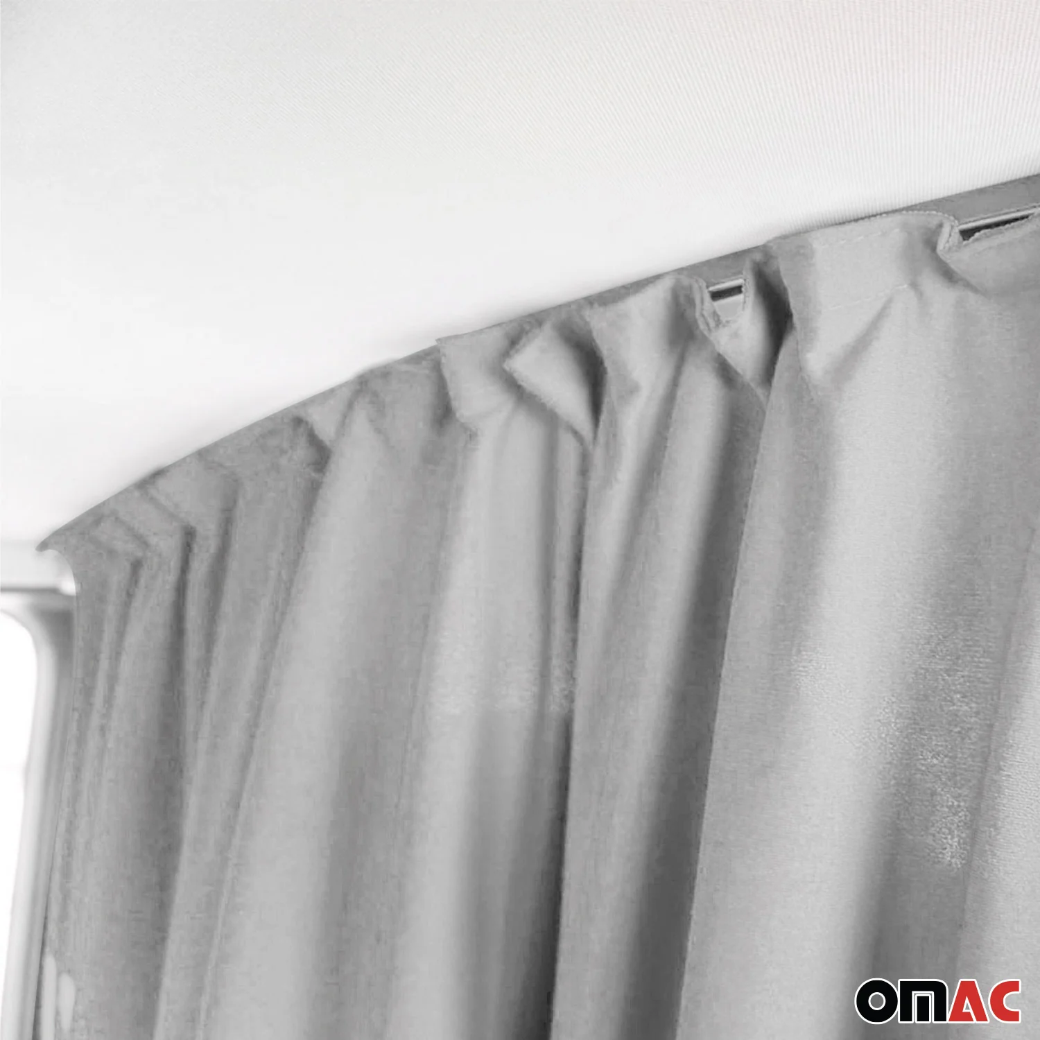 Chrysler Pacifica Cabin Divider Curtains Privacy Curtains Gray 2 Curtains - Image 7