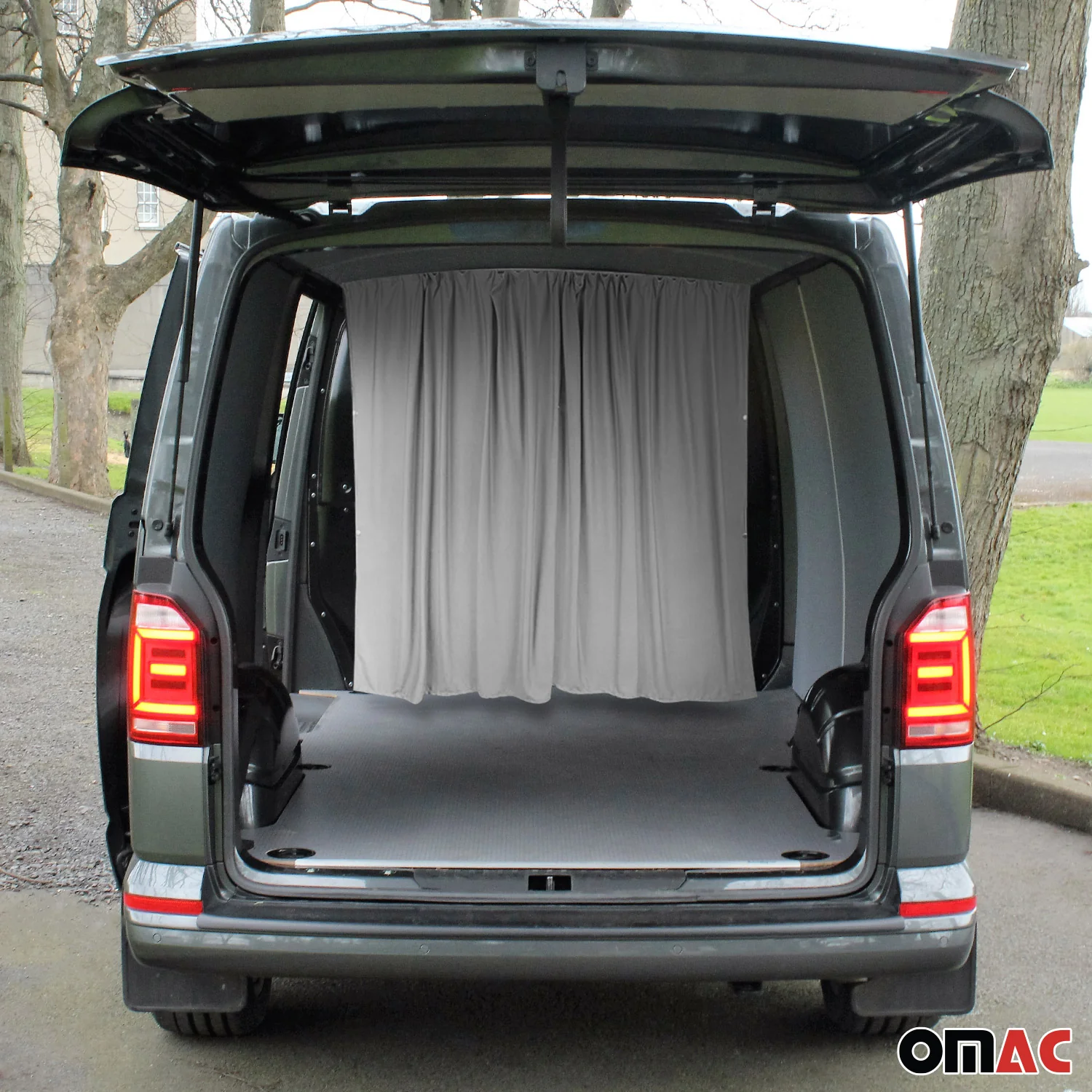Lancia Cabin Divider Curtains Privacy Curtains Gray 2 Curtains - Image 2