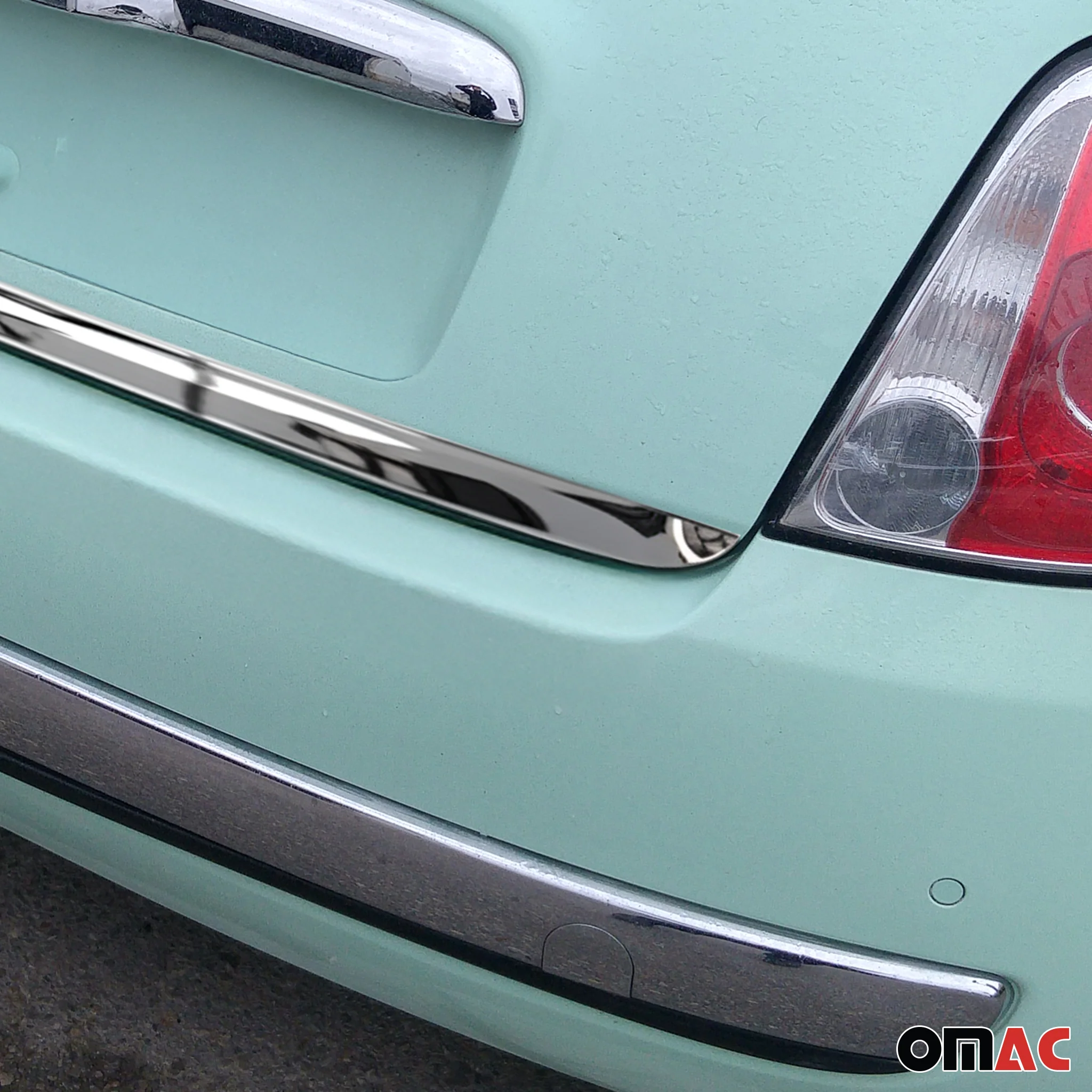 2010-2023 Fiat 500C Rear Trunk Molding Trim Stainless Steel Silver 1Pc - Image 3