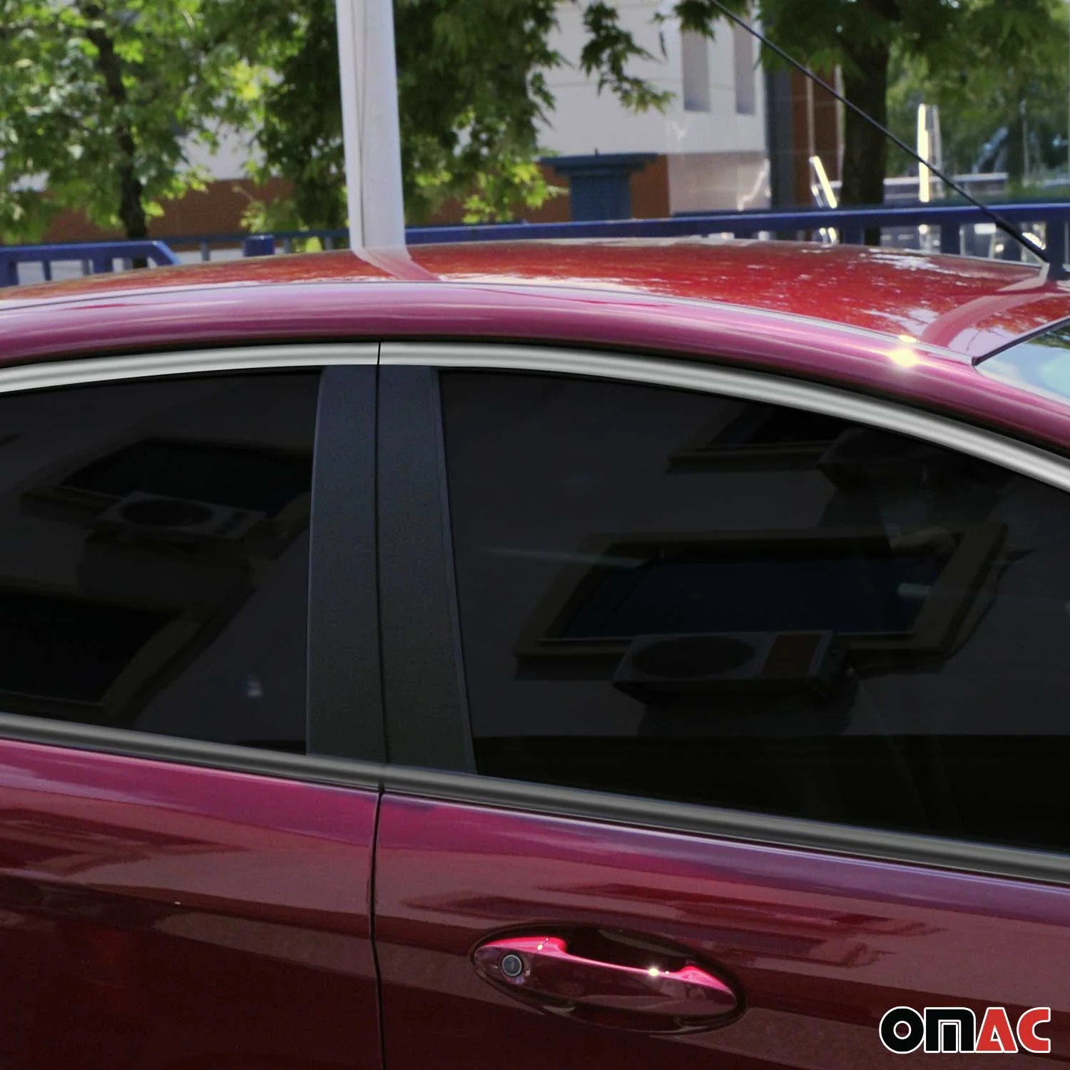 2011-2019 Ford Fiesta Upper Window Molding Trim Streamer Stainless Steel Silver 8 Pcs - Image 6