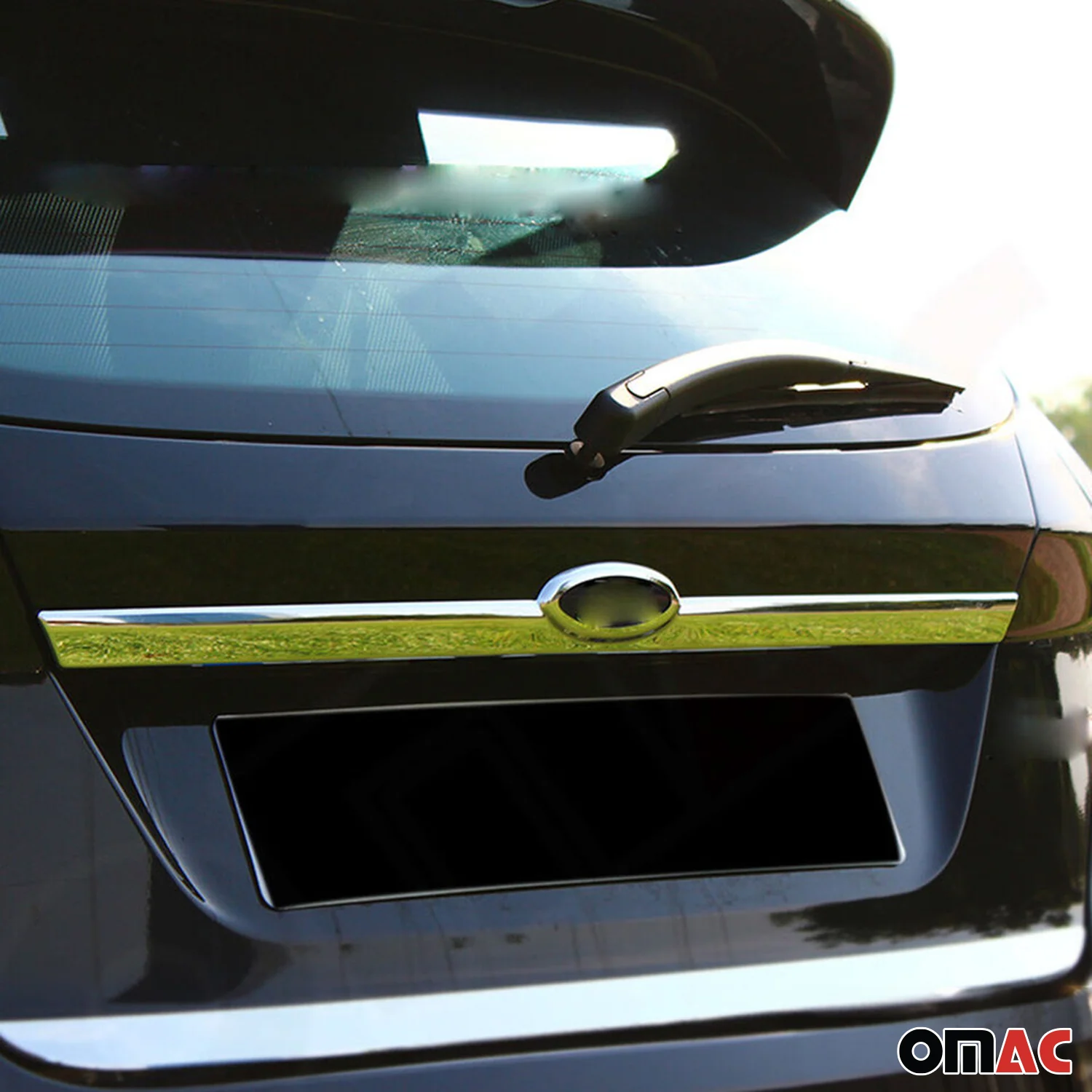 2011-2019 Ford Fiesta Rear Trunk Tailgate Door Handle Cover Stainless Steel Silver 1Pc - Image 2