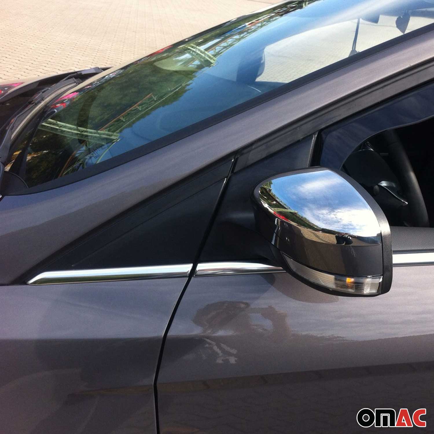 2012-2018 Ford Focus Hatchback 3.gen Window Molding Trim Streamer Stainless Steel Silver Chrome 8Pcs - Image 6