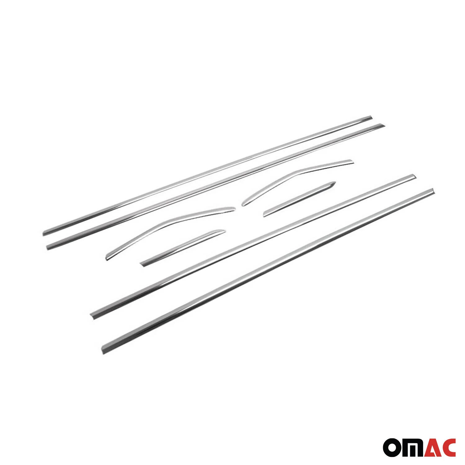 2012-2018 Ford Focus Hatchback 3.gen Window Molding Trim Streamer Stainless Steel Silver Chrome 8Pcs - Image 7
