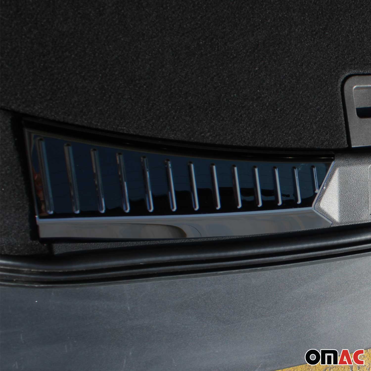 2013-2016 Ford Escape Trunk Sill Cover Bumper Guard Protector Stainless Steel Dark 2Pcs - Image 6