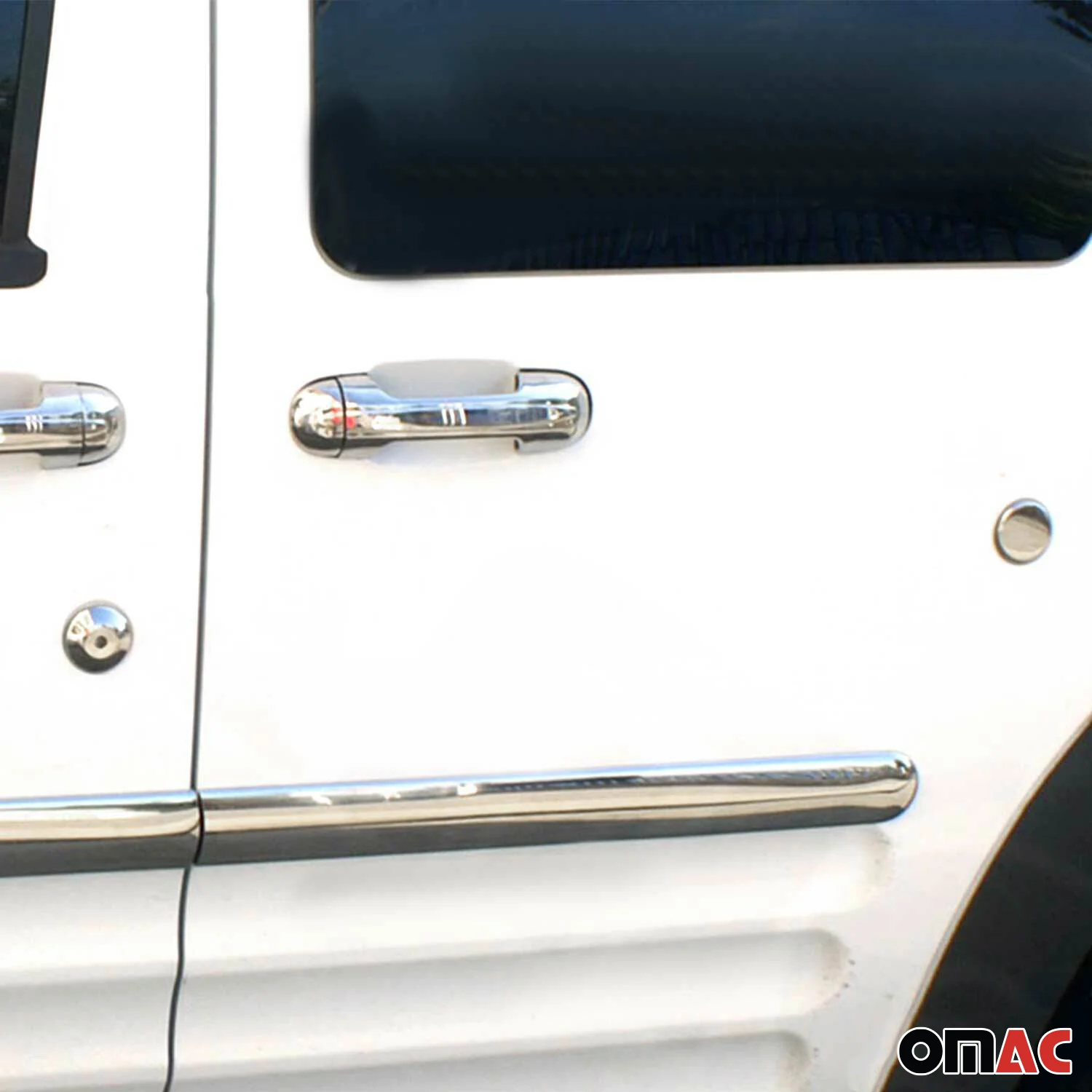 2002-2009 Ford Transit Connect Car Door Handle Cover Protector Stainless Steel 5 Pcs - Image 2