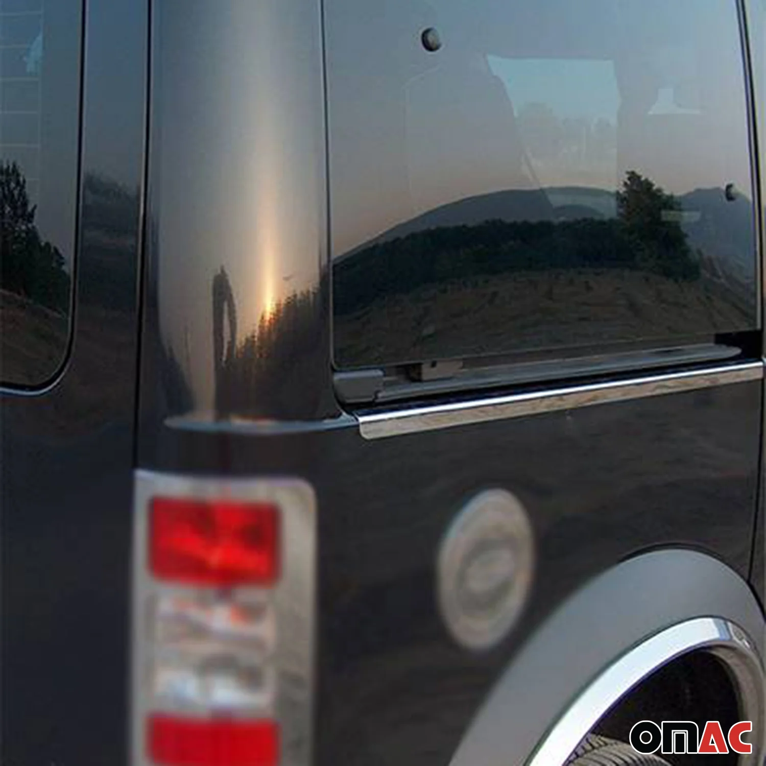 2010-2013 Ford Transit Connect L2 Long Side Door Molding Trim Stainless Steel Silver - Image 3