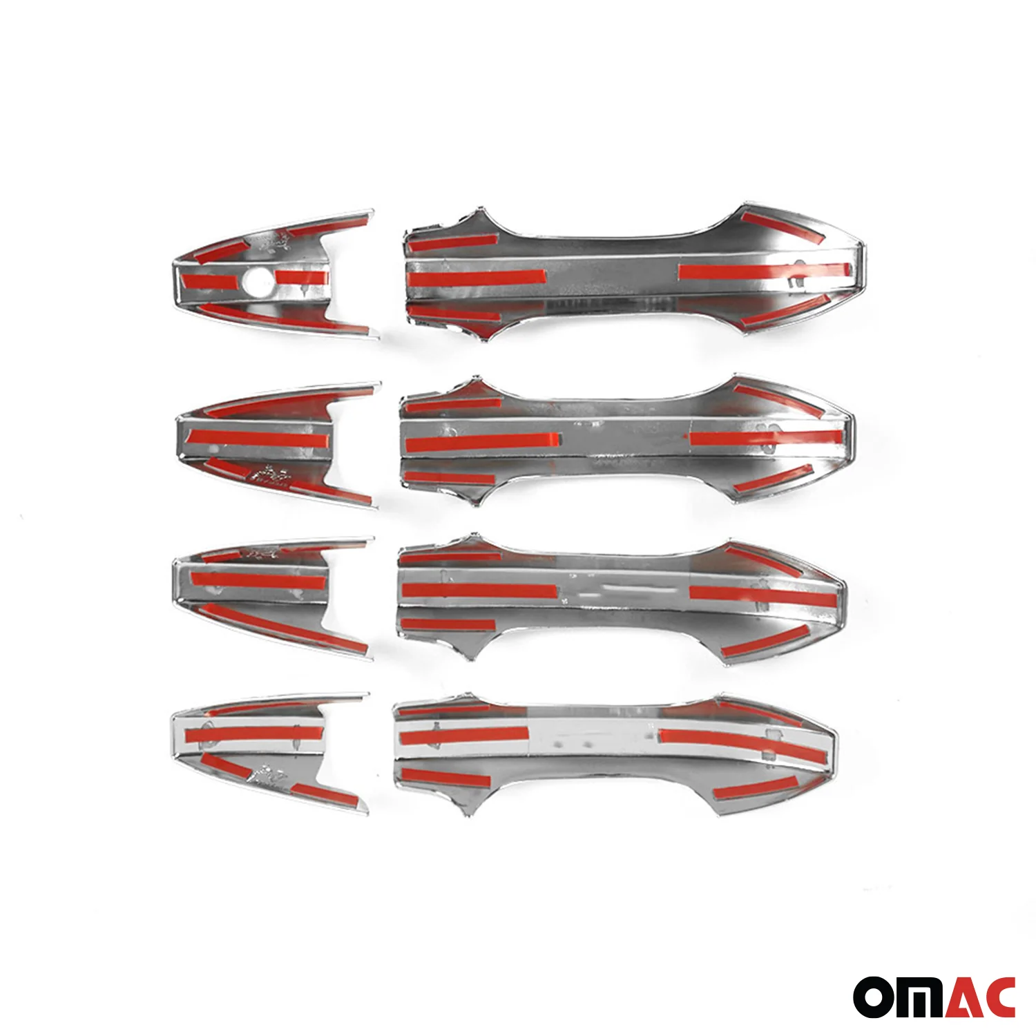 2007-2011 Honda CR-V Car Door Handle Cover Protector Silver Chrome 8 Pcs - Image 5
