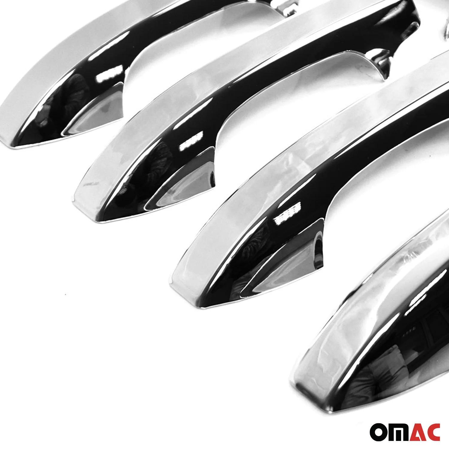 2007-2011 Honda CR-V Car Door Handle Cover Protector Silver Chrome 8 Pcs - Image 9