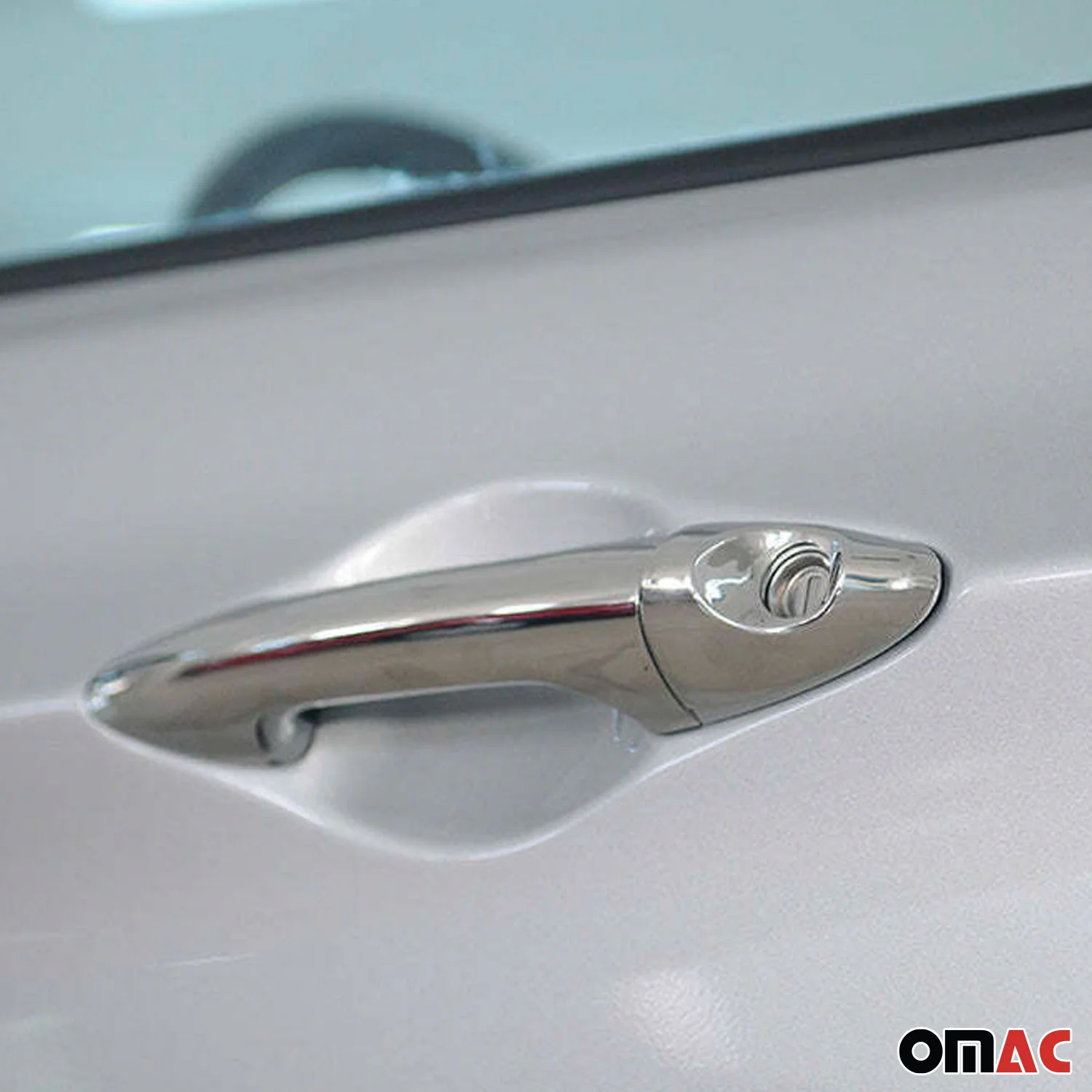 2012-2017 Hyundai Accent Car Door Handle Cover Protector Stainless Steel 8 Pcs - Image 3