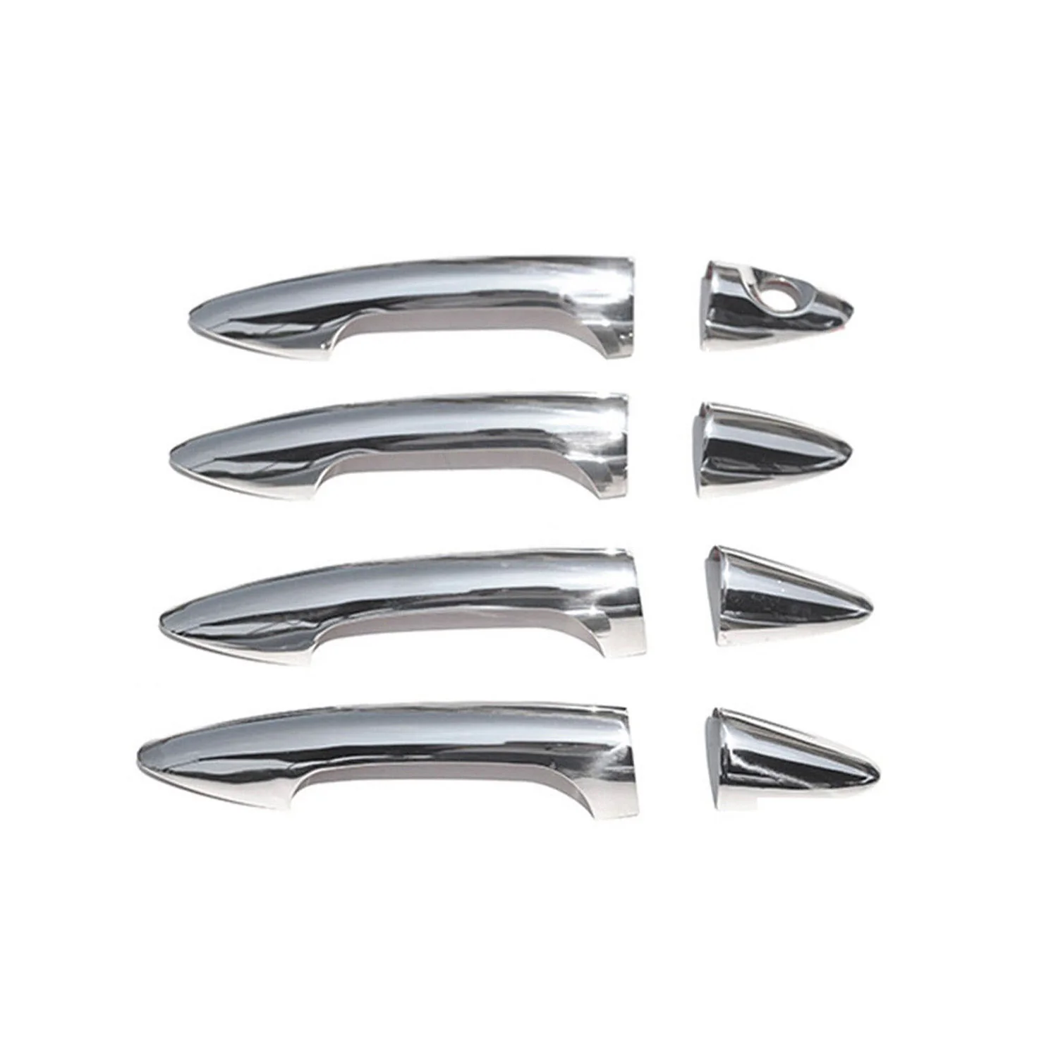 2012-2017 Hyundai Accent Car Door Handle Cover Protector Stainless Steel 8 Pcs - Image 6