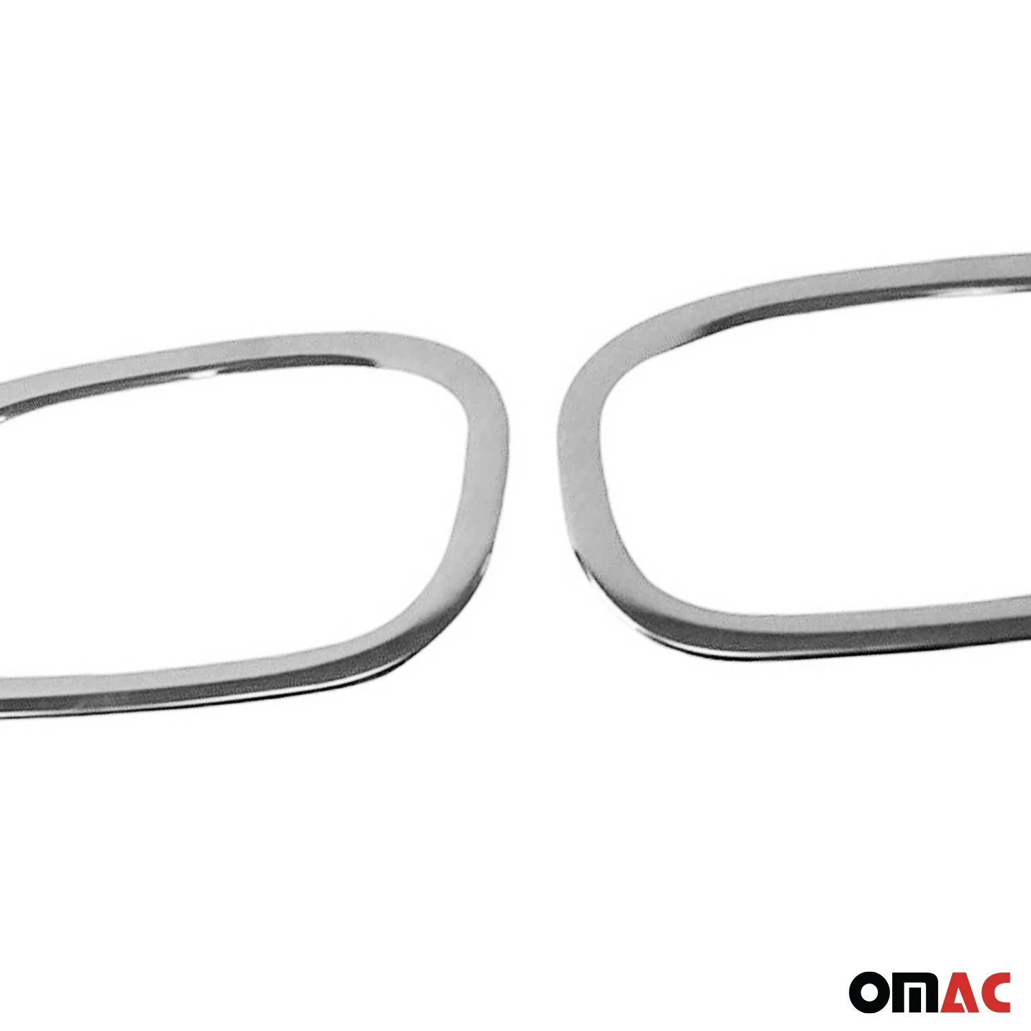 2019-2024 Jeep Renegade Rear Reflector Lamp Rim Frame Silver Steel 2 Pcs - Image 7