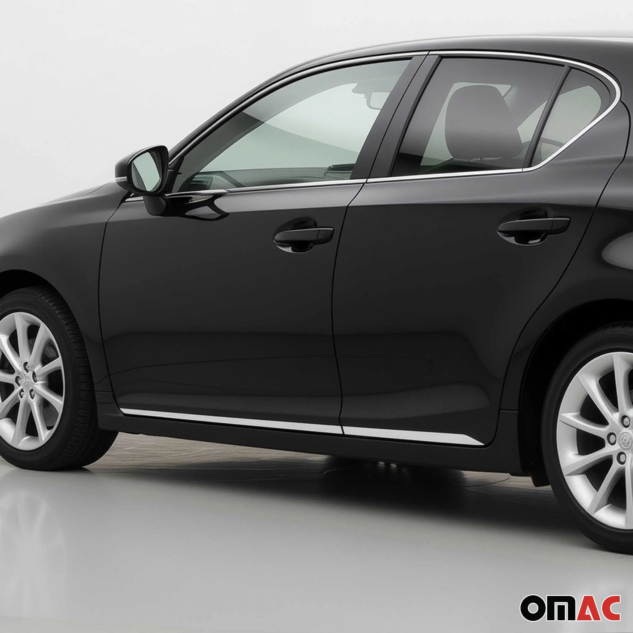 2011-2017 Lexus CT 200h Side Door Molding Trim Skirt Garnish Stainless Steel 4x - Image 2
