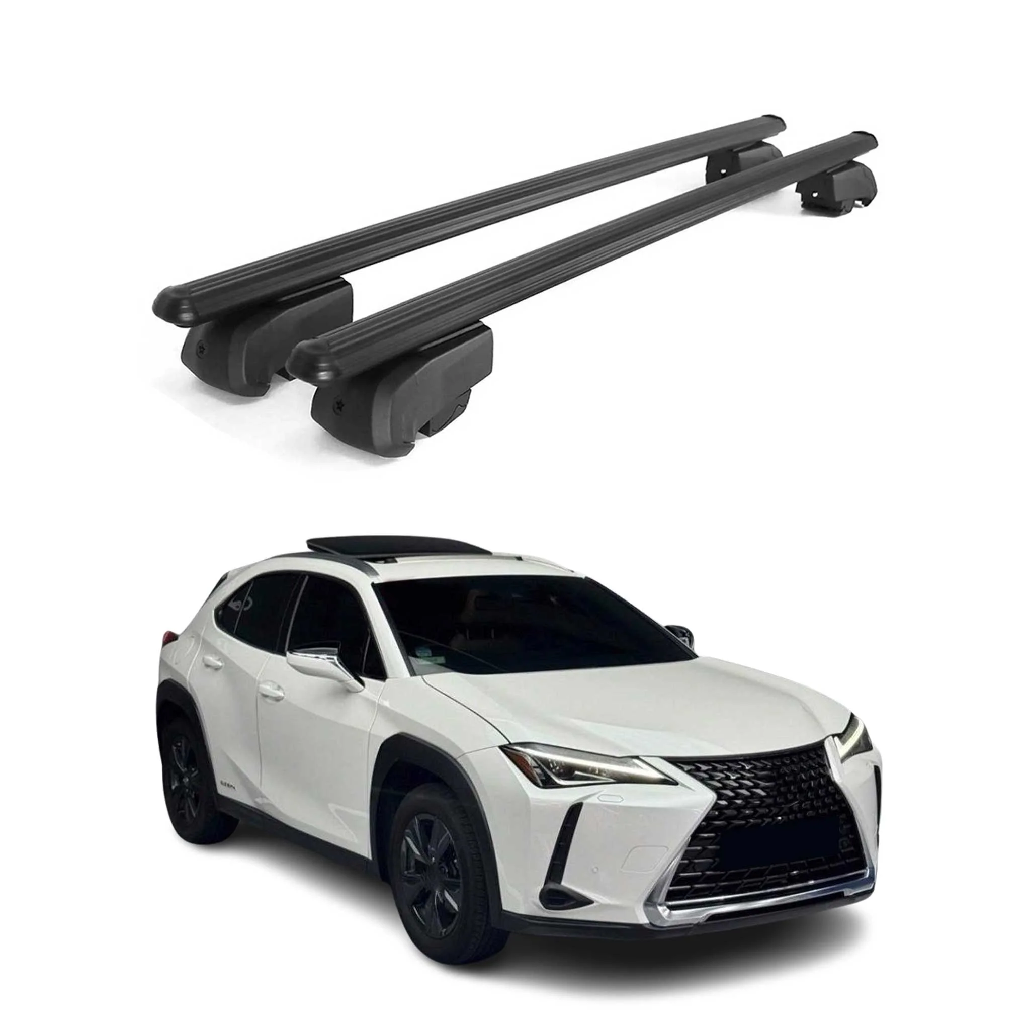 2019-2026 Lexus UX200 UX250h Roof Rack Cross Bars Black