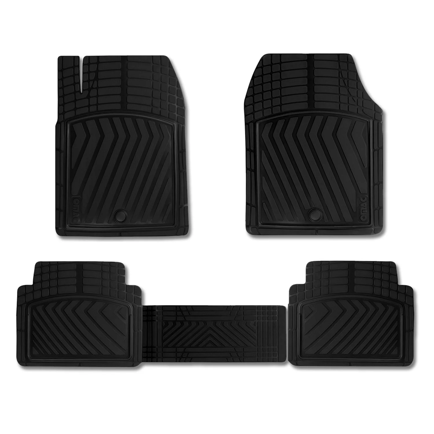 Lincoln Nautilus Universal Floor Mats Liner All Weather 3D Black Waterproof 4Pcs