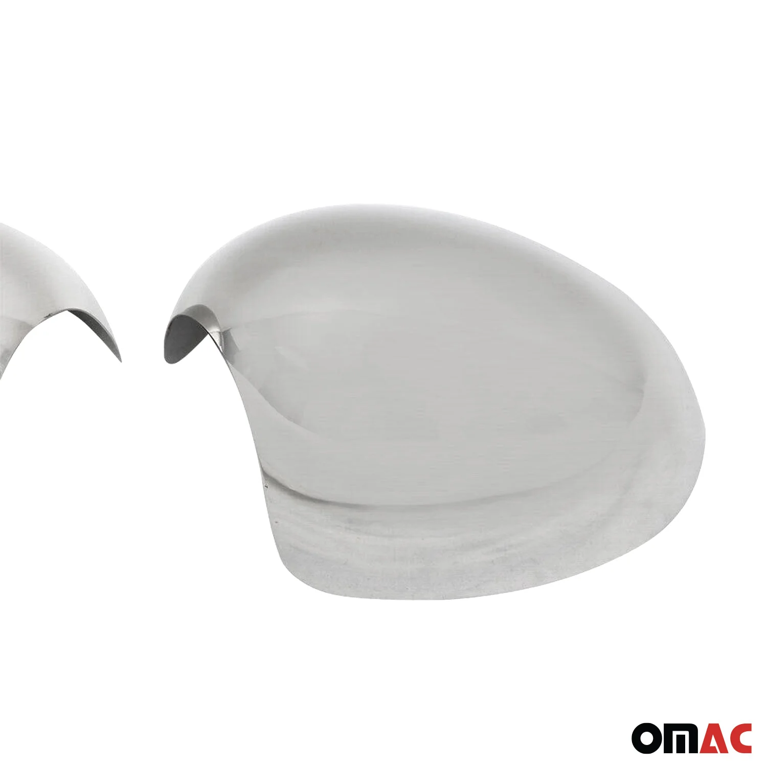 2008-2014 Mini Cooper Clubman R55 Side Mirror Cover Caps Brushed Stainless Steel 2Pcs - Image 3