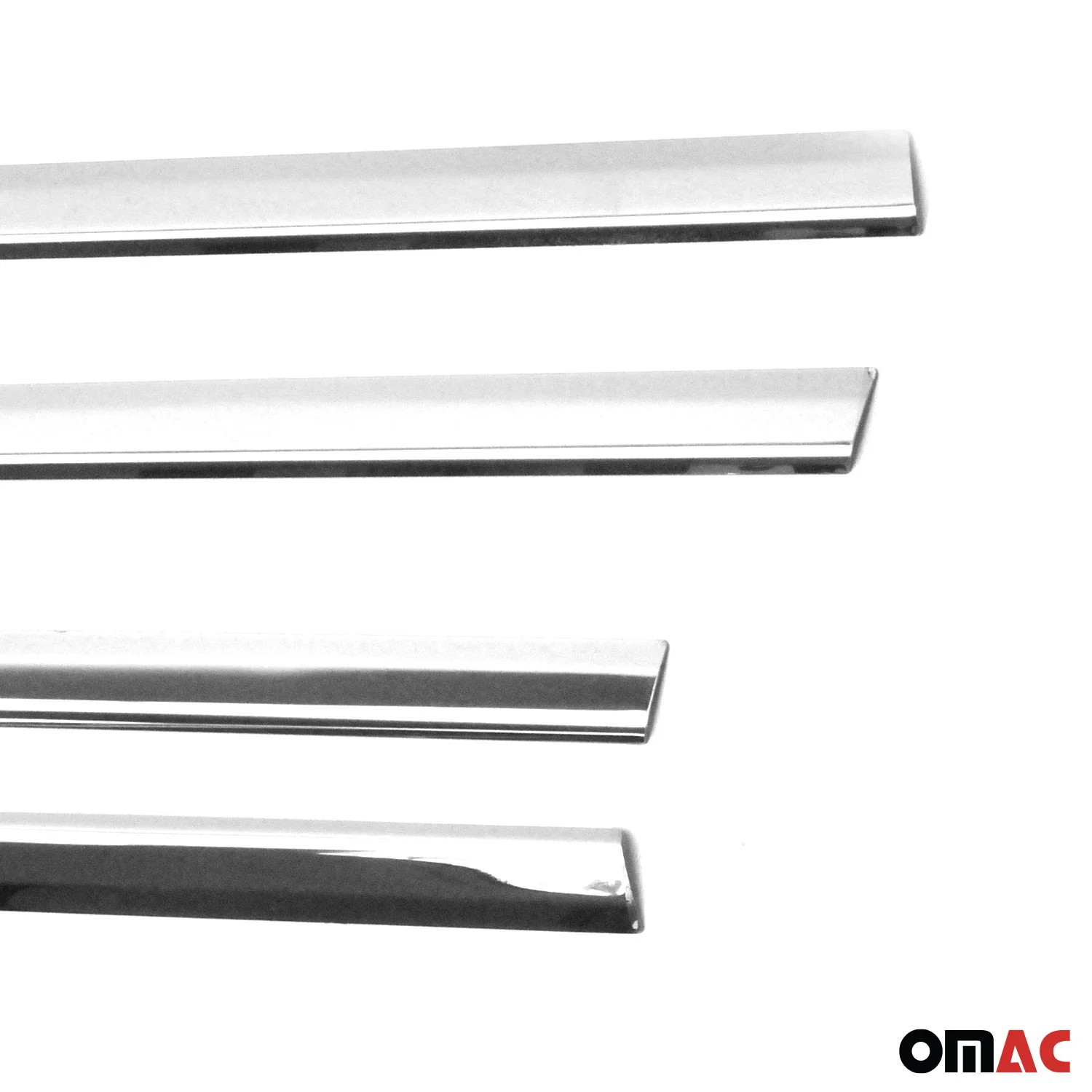 2004-2006 Mitsubishi Lancer Window Molding Trim Streamer Stainless Steel Silver 4 Pcs - Image 8