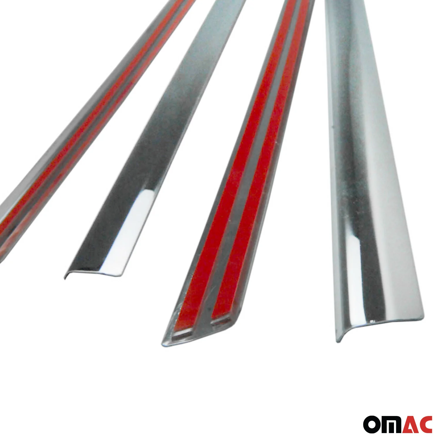 2004-2006 Mitsubishi Lancer Window Molding Trim Streamer Stainless Steel Silver 4 Pcs - Image 9