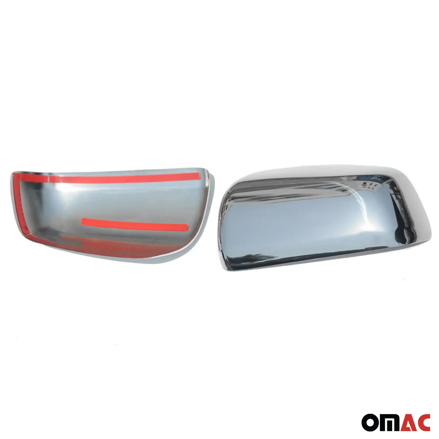 2008-2017 Mitsubishi Lancer Side Mirror Cover Caps Stainless Steel Silver 2 Pcs - Image 10