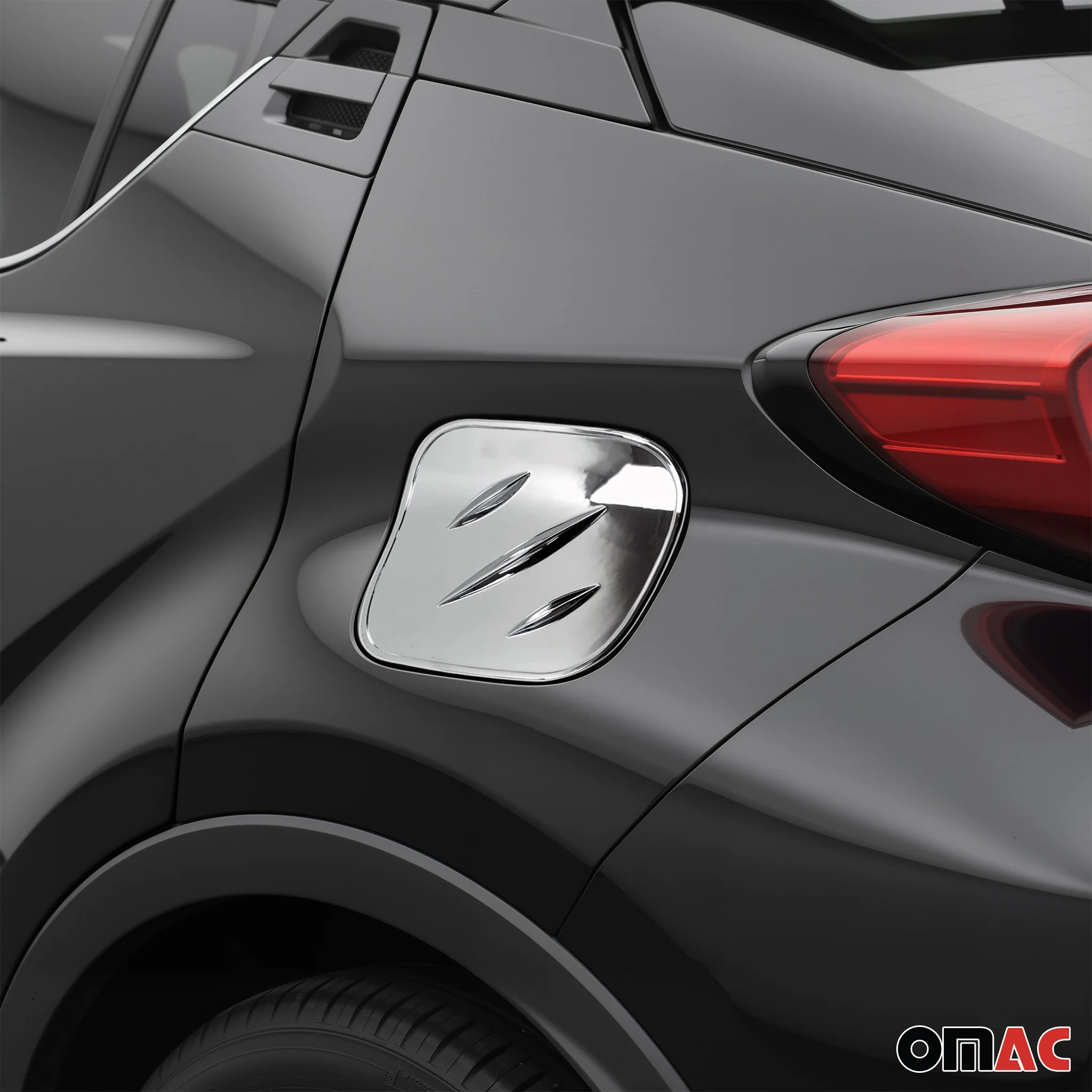 2018-2022 Toyota C-HR Fuel Caps Cover Gas Cap Cover Silver 1Pc - Image 3