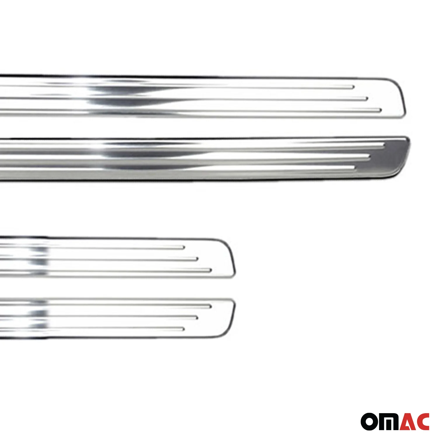2018-2024 VW Tiguan Door Sill Scuff Plate Scratch Protector Stainless Steel Silver 4x - Image 6