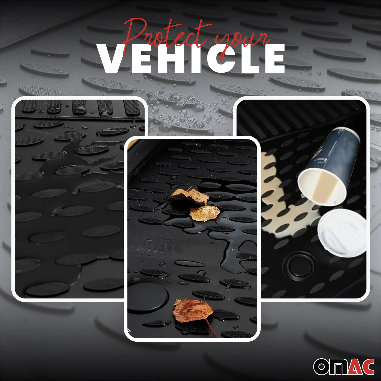 2011-2017 Nissan Juke Floor Mats Liners Full Set All Weather Black - Image 3