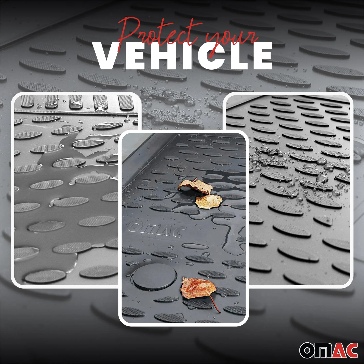 2005-2010 Jeep Grand Cherokee Floor Mats Liners Full Set All Weather Gray - Image 3