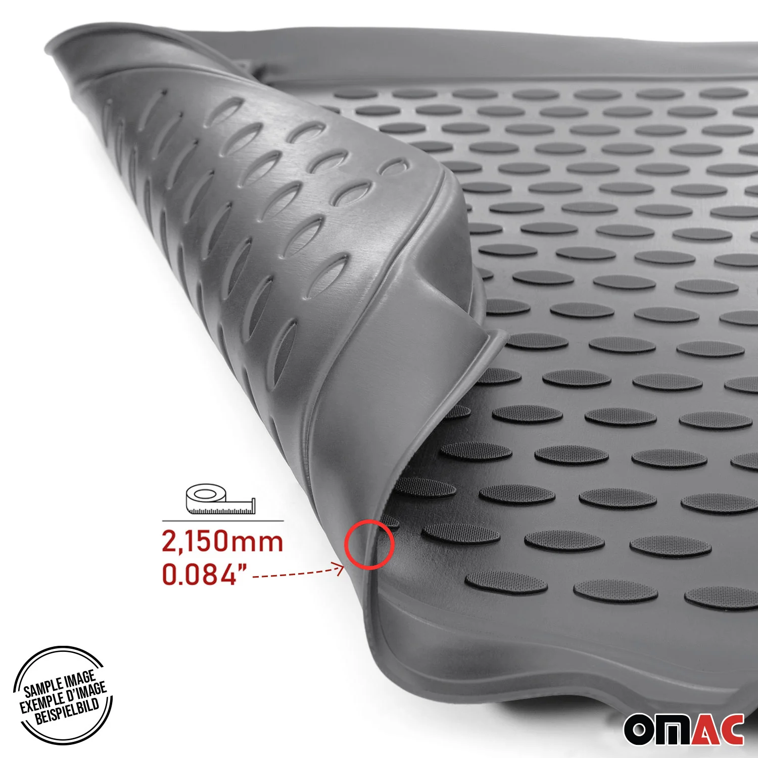 2005-2010 Jeep Grand Cherokee Floor Mats Liners Full Set All Weather Gray - Image 7