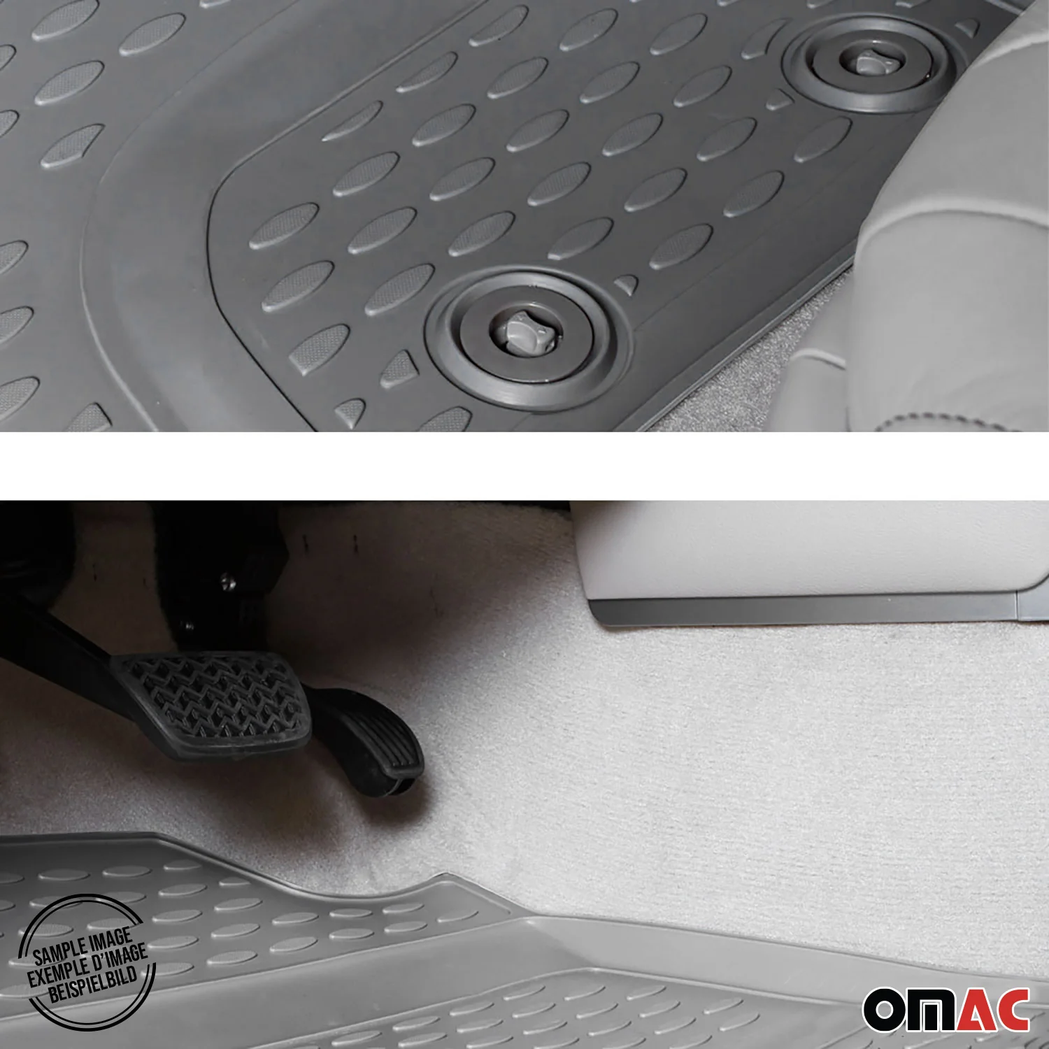 2005-2010 Jeep Grand Cherokee Floor Mats Liners Full Set All Weather Gray - Image 8