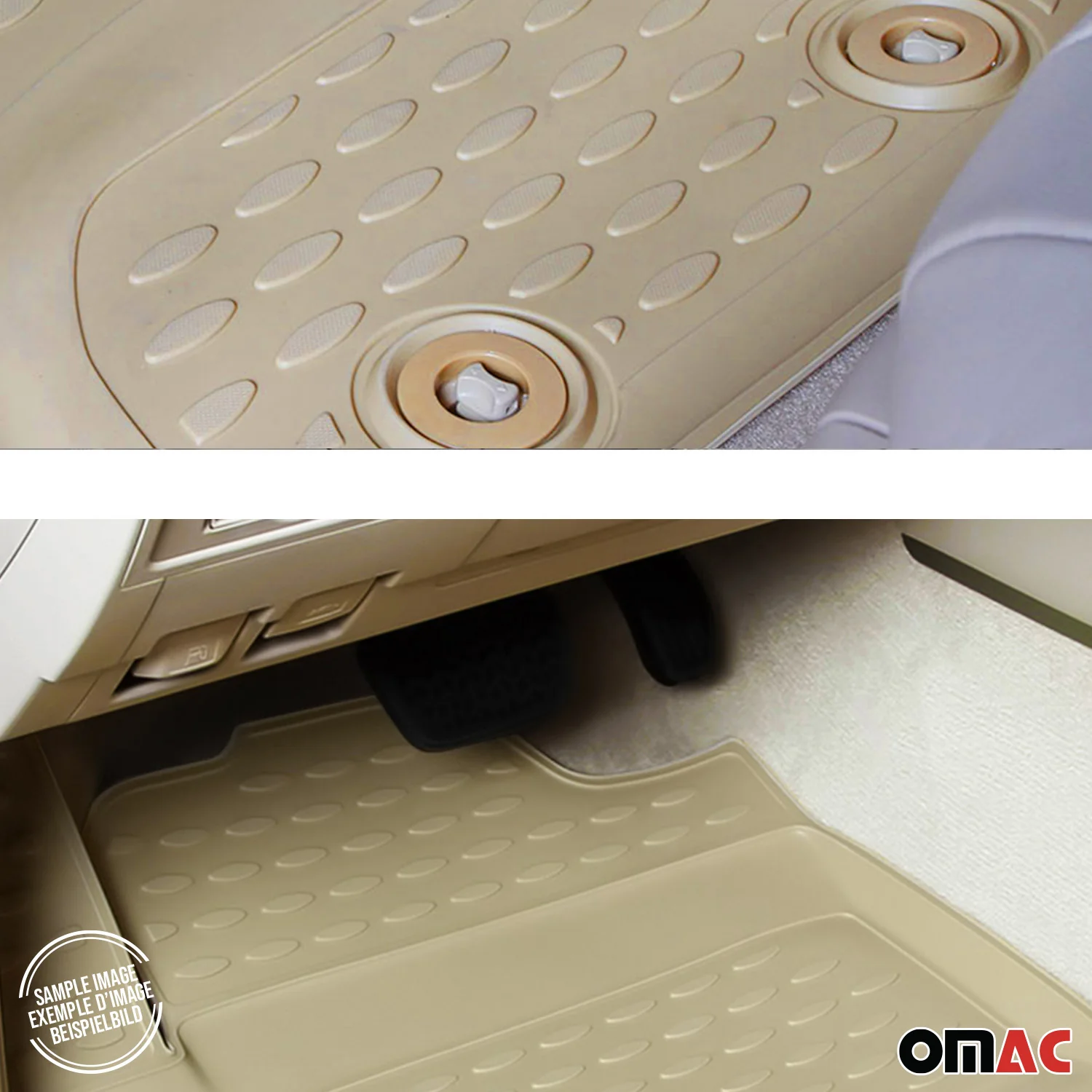 2005-2012 BMW 3 Series E91 Wagon Floor Mats Liners Full Set All Weather Beige - Image 8