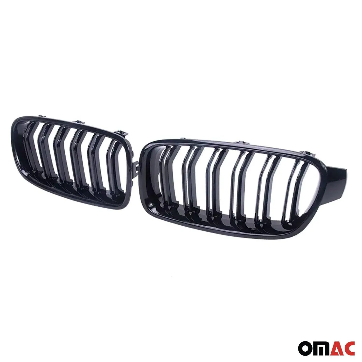 2013-2017 BMW 4 Series F32/33/36 M4 Front Kidney Grille Gloss Black - Image 2