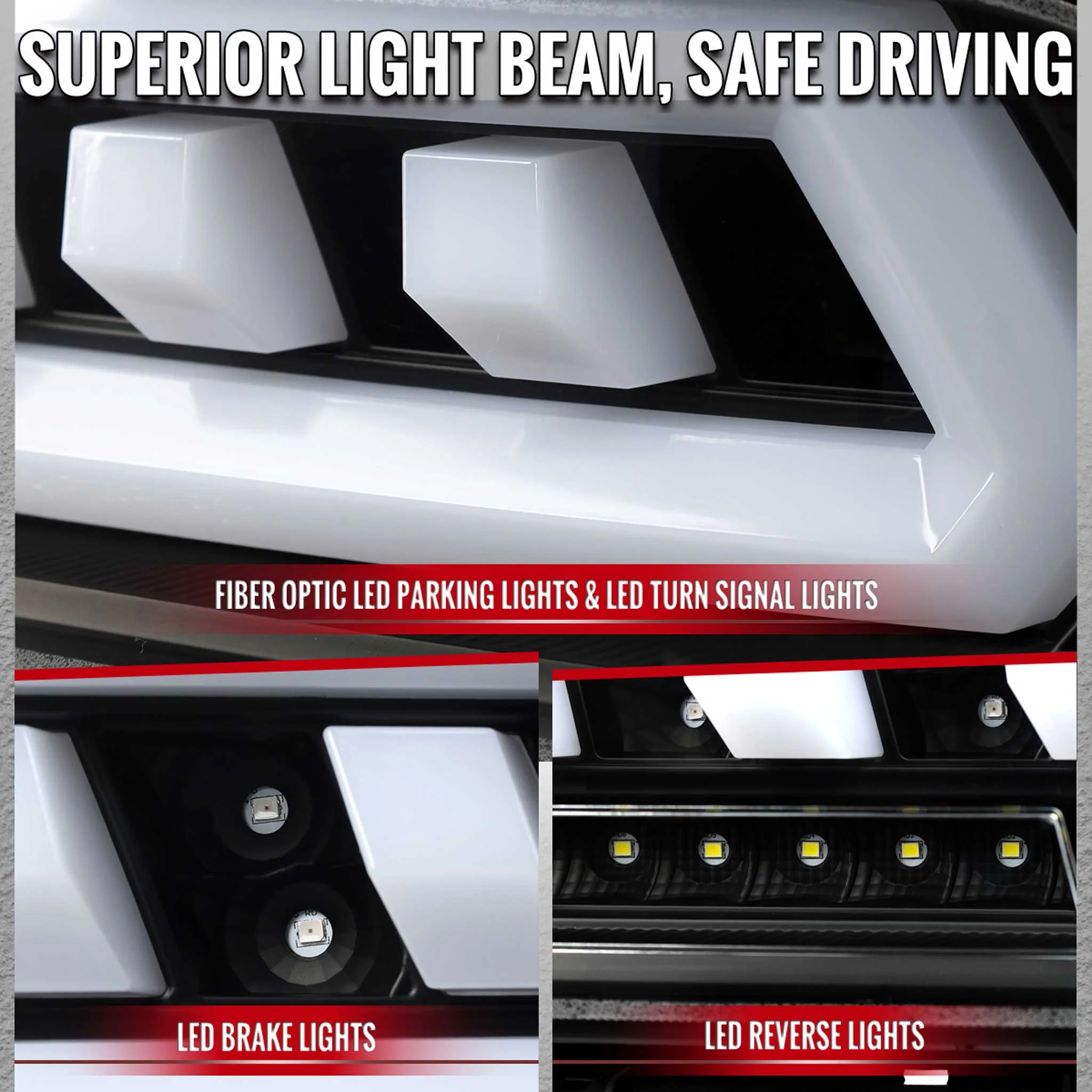 For Chevrolet Camaro 2014-2015 Full Red LED Sequential Tail Light Black Housing Clear Lens - Image 3