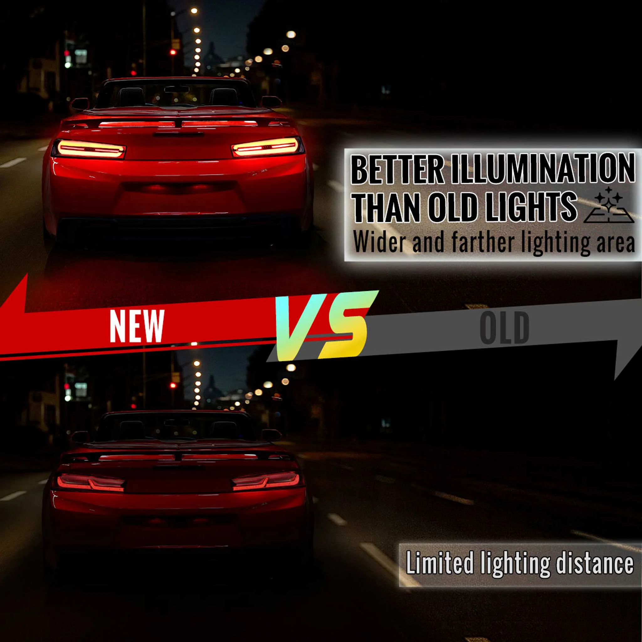 For Chevrolet Camaro 2016-2018 Full LED Tail Light Sequential Signal For OE LED - Image 4