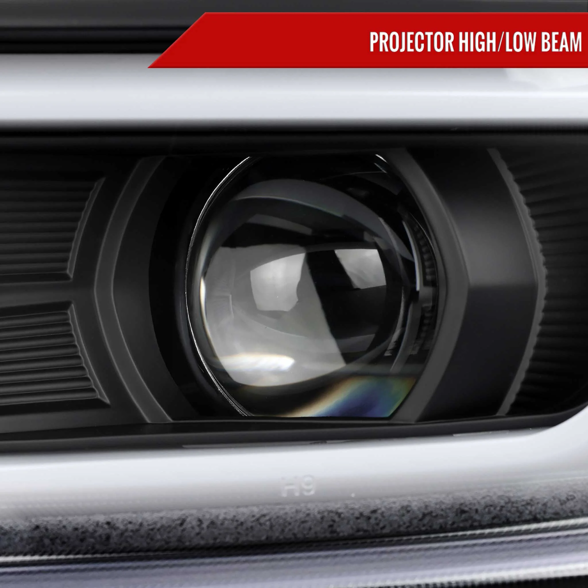 For Chevrolet Camaro 2016-2018 LED Strip Projector Headlights Turn Signal Lights Matte Black Housing Clear Lens - Image 4